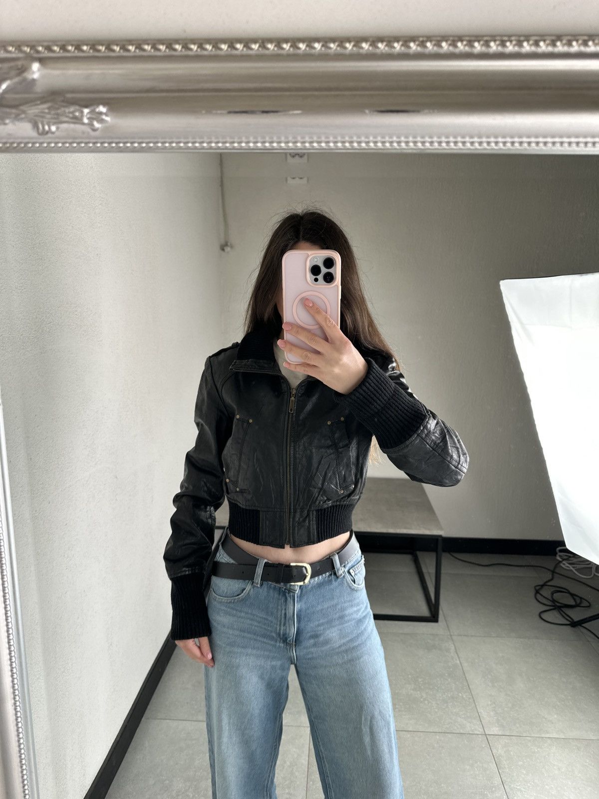 Japanese Brand Vintage Cropped Leather Jacket Size S / US 4 / IT 40 - 17 Thumbnail