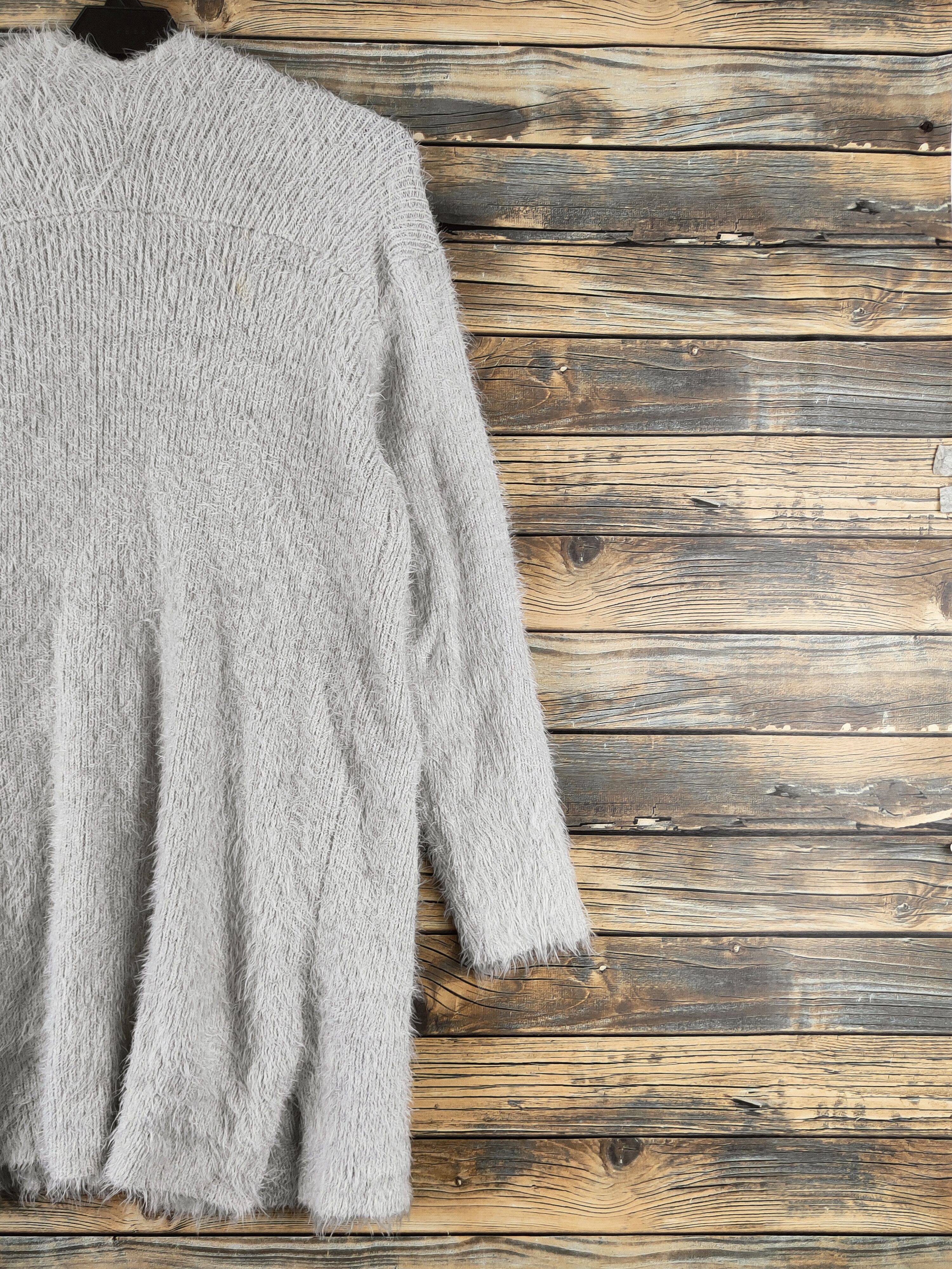 Japanese Brand DL Bou Jeloud Gray Fur Mohair Knitwear Cardigans #46-447 Size S / US 4 / IT 40 - 9 Thumbnail