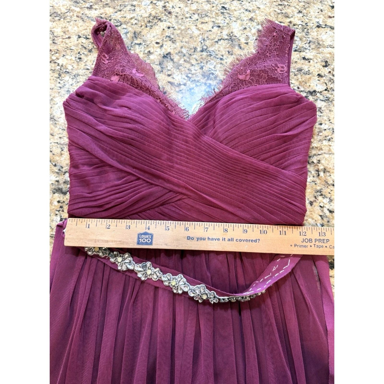 Anthropologie VINTAGE Anthropologie x BHLDN Hitherto Fleur maxi Dress gown wine wedding guest Size 0 Sleeveless Red Wedding Womens Ballet Size XS / US 0-2 / IT 36-38 - 5 Thumbnail