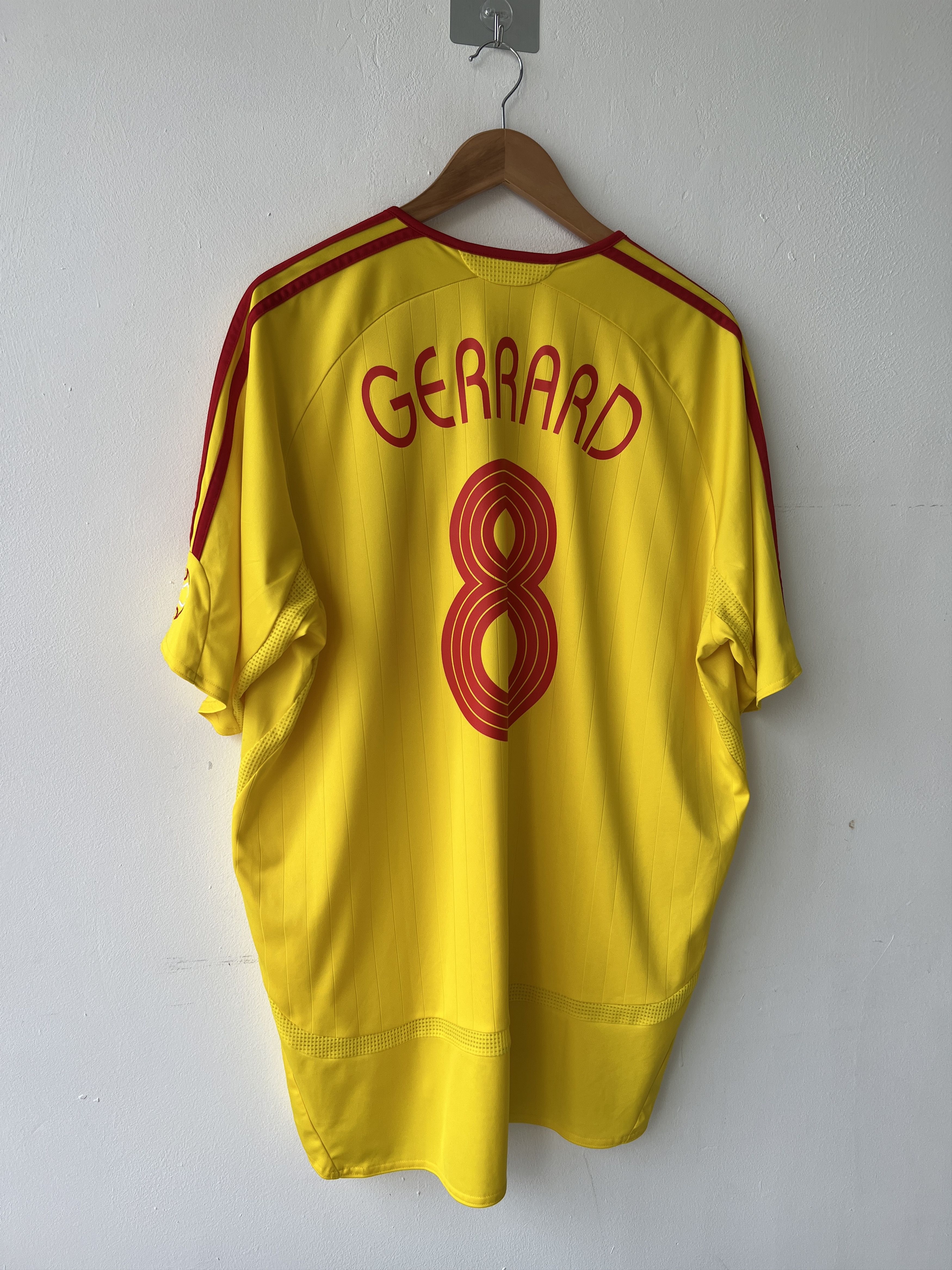 Adidas (XL) Liverpool 2006-07 Away Kit Gerrard #8 Size US XL / EU 56 / 4 - 6 Thumbnail