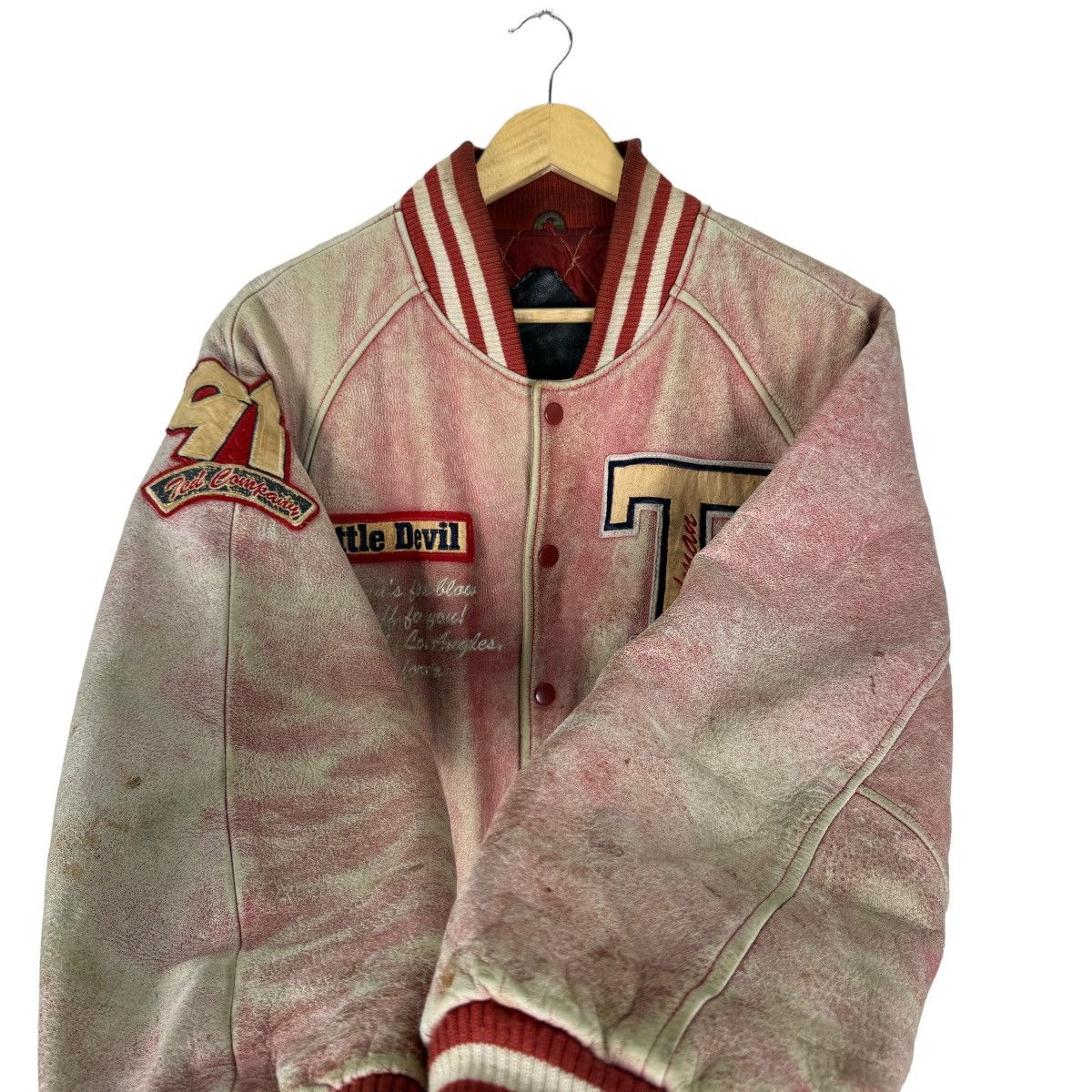 Tedman ☀️TED COMPANY LIMITED 1991 VARSITY LEATHER JACKET Size US M / EU 48-50 / 2 - 6 Thumbnail