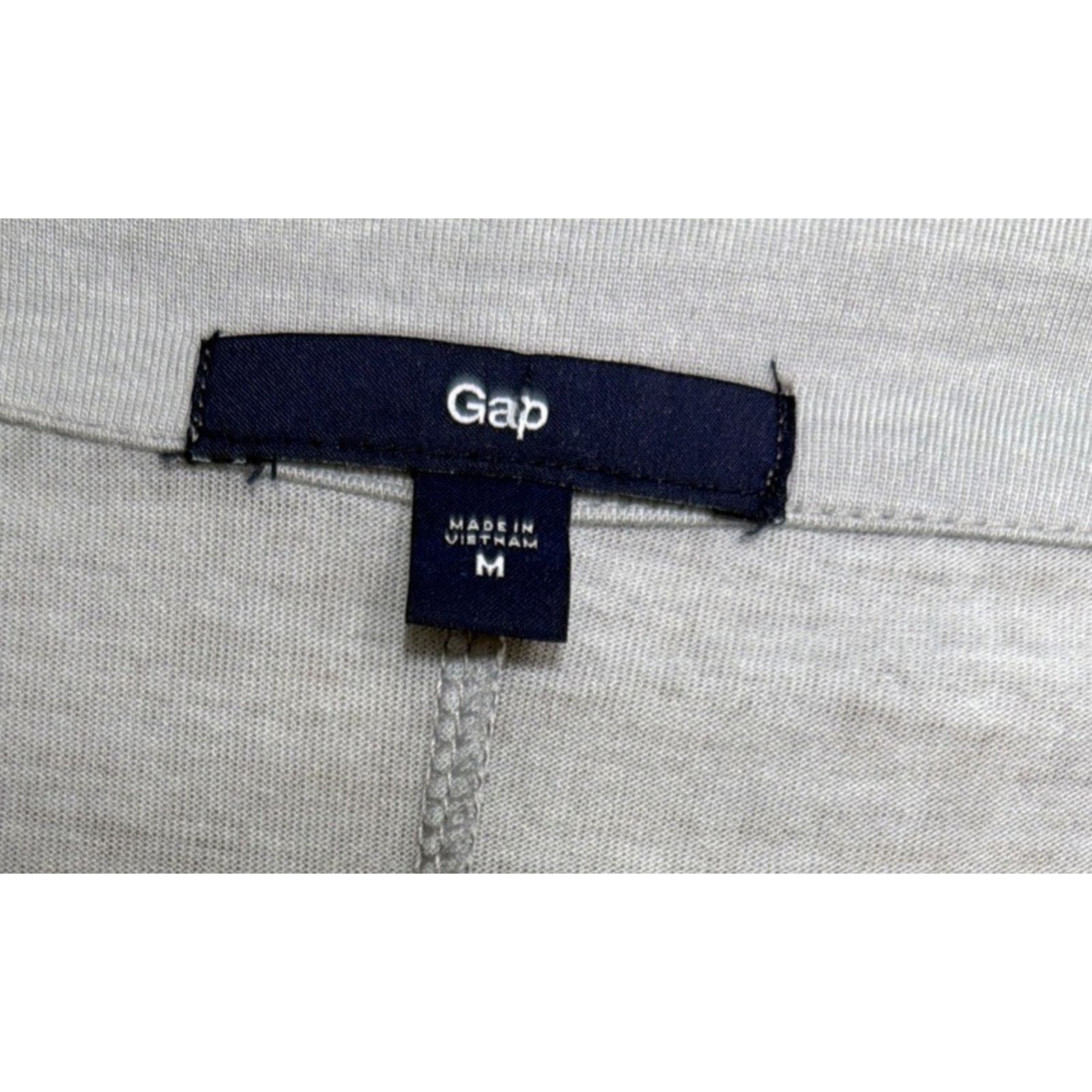 Gap Gap Womens Top M Gray 3/4 Sleeve V Neck Casual Pullover Size M / US 6-8 / IT 42-44 - 4 Thumbnail