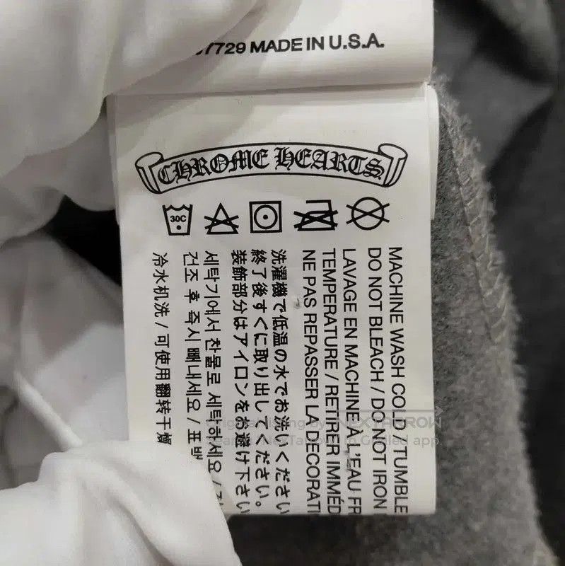 Chrome Hearts Chrome Hearts Women's Gray Long Sleeve Hoodie . Size L / US 10 / IT 46 - 5 Thumbnail