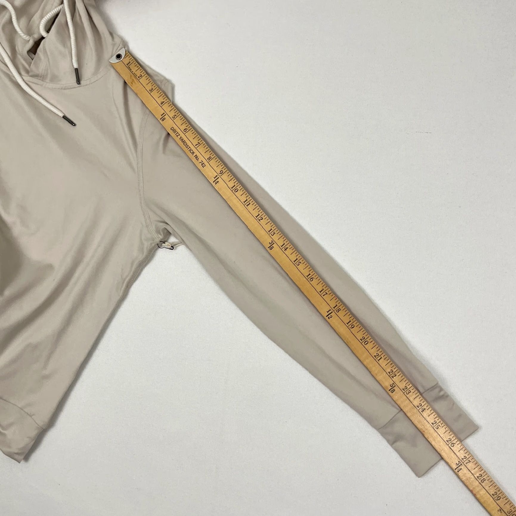 Vintage VINTAGE Under The Canopy Hoodie Womens Small Beige Lounge Athleisure Stretch Pullover Size M / US 6-8 / IT 42-44 - 6 Thumbnail