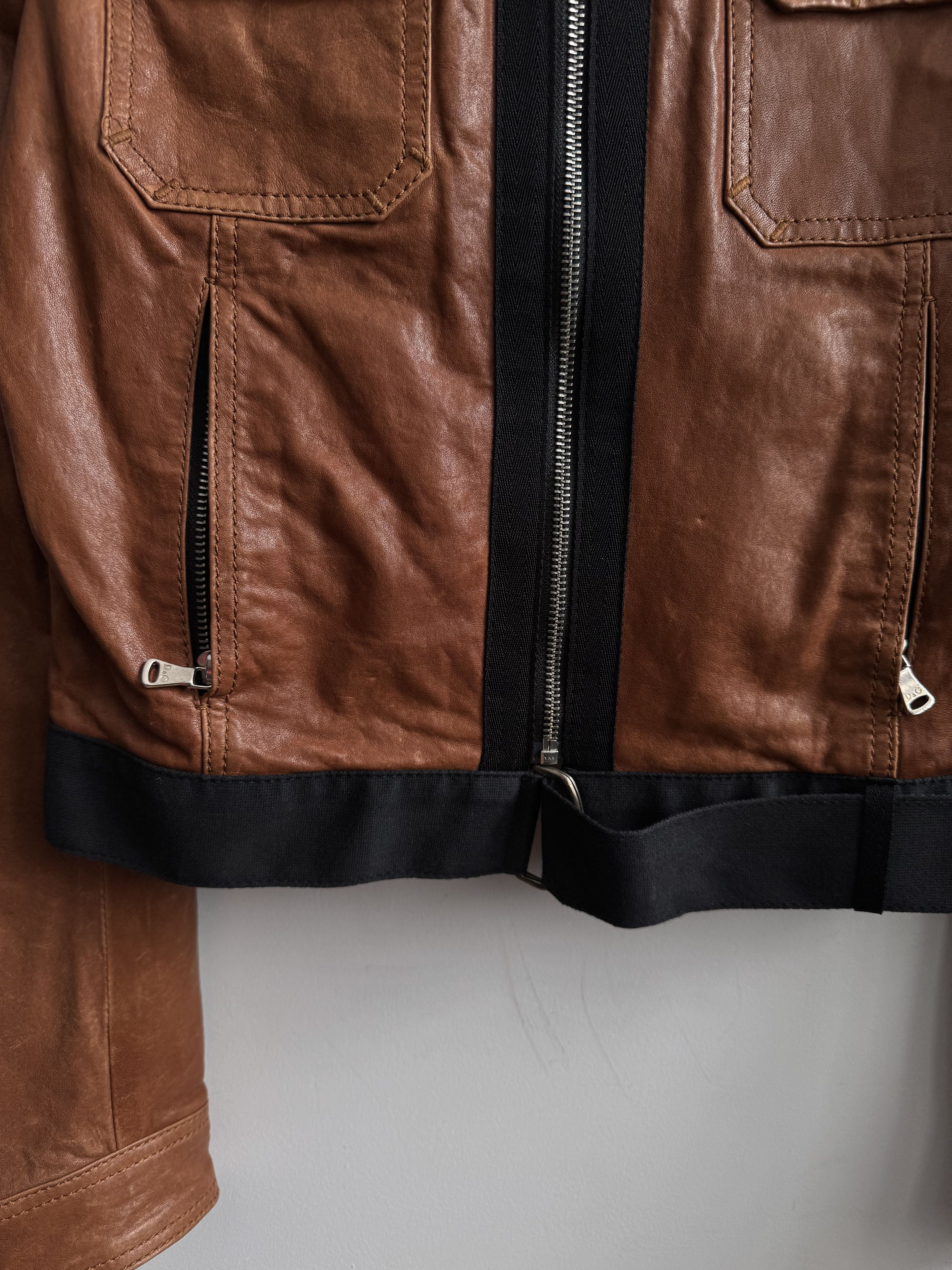 Dolce & Gabbana 00s Dolce & Gabbana Leather Jacket Size 44 Size M / US 6-8 / IT 42-44 - 4 Thumbnail
