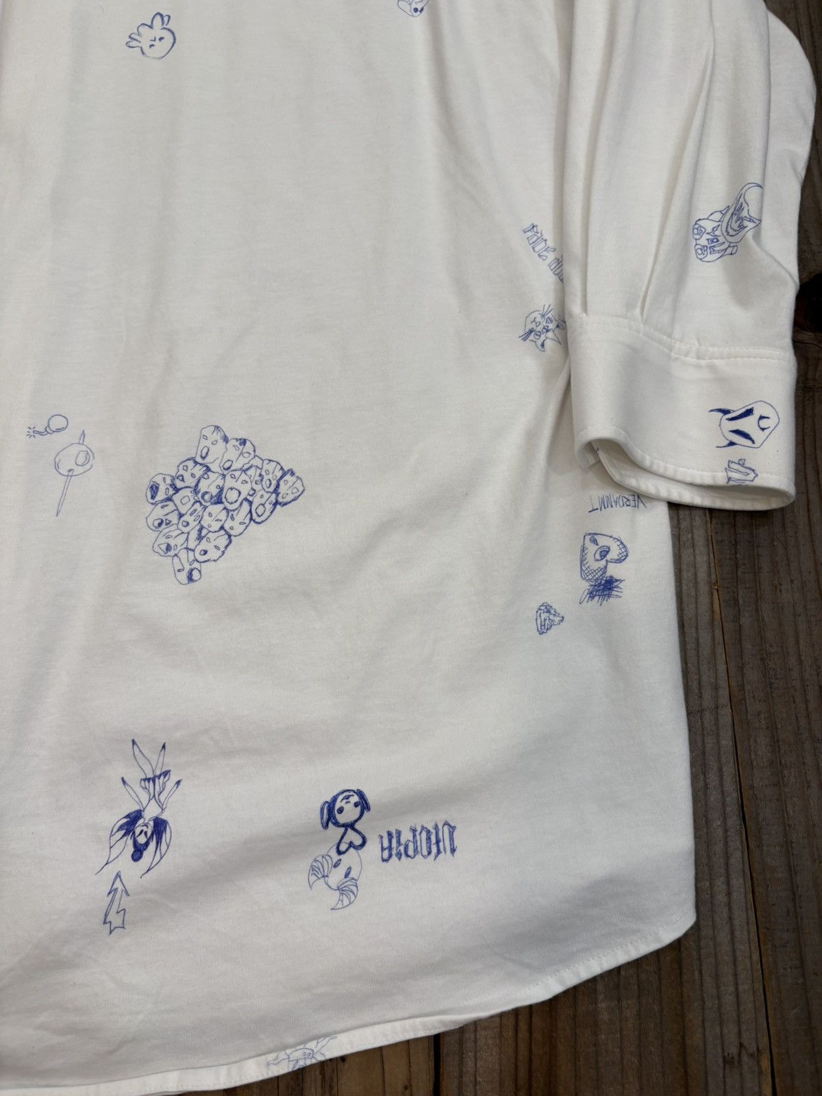 Vetements Garde Robe Oversized Scribble Shirt Size US S / EU 44-46 / 1 - 9 Thumbnail