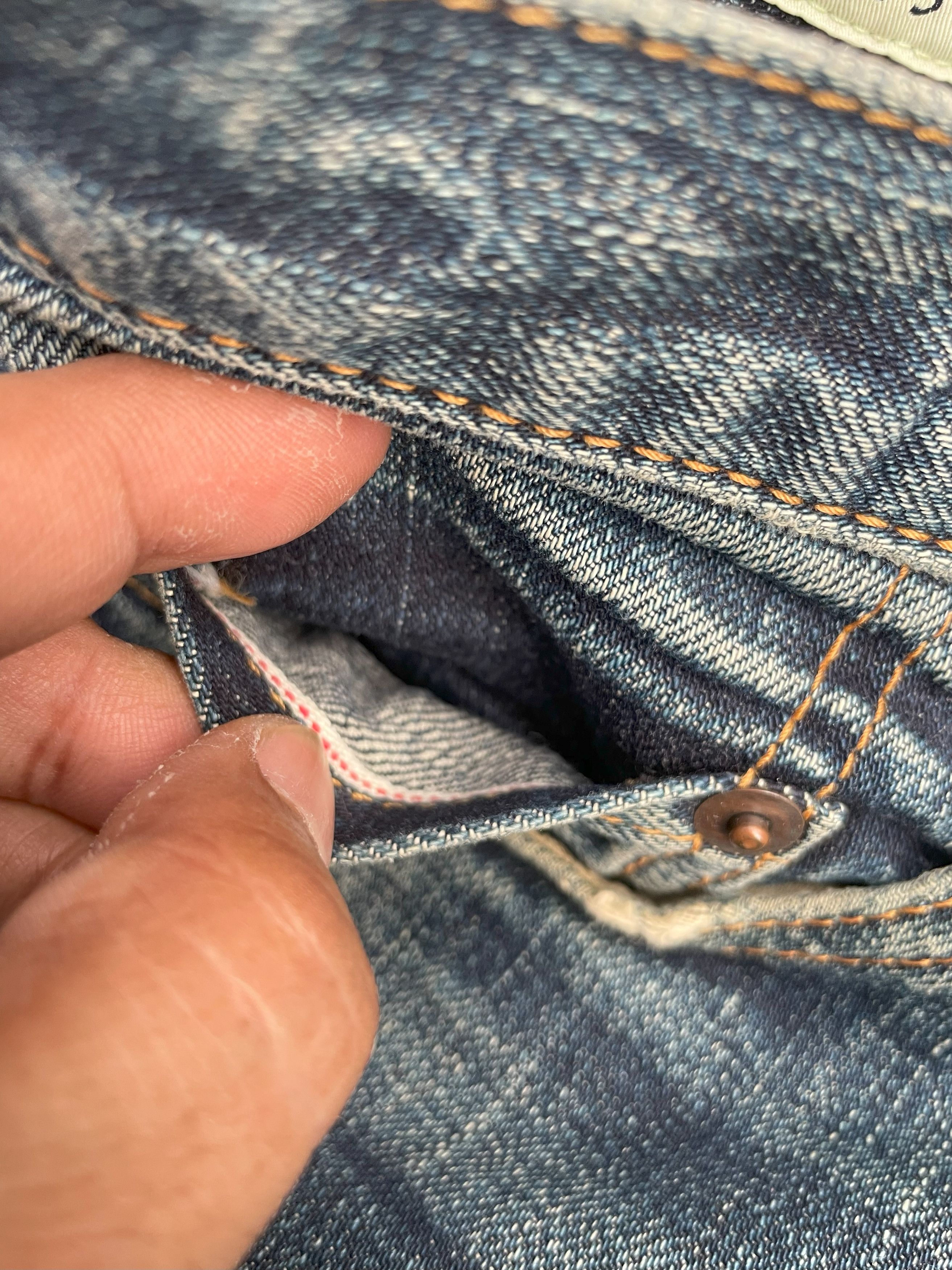 SHIPS Vintage Ships Japan Redline Selvedge Denim Size US 36 / EU 52 - 6 Thumbnail
