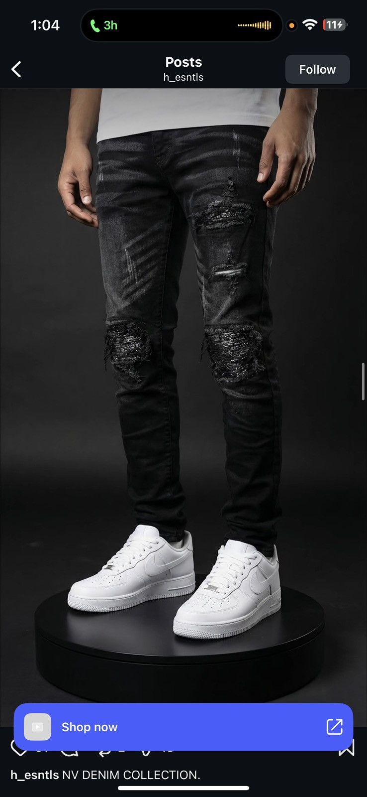 Other H.ESNTLS Patch Ripped Jeans Size US 34 / EU 50 - 4 Thumbnail