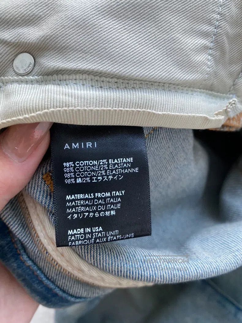Amiri Amiri Washed blue denim jeans Size US 32 / EU 48 - 4 Thumbnail