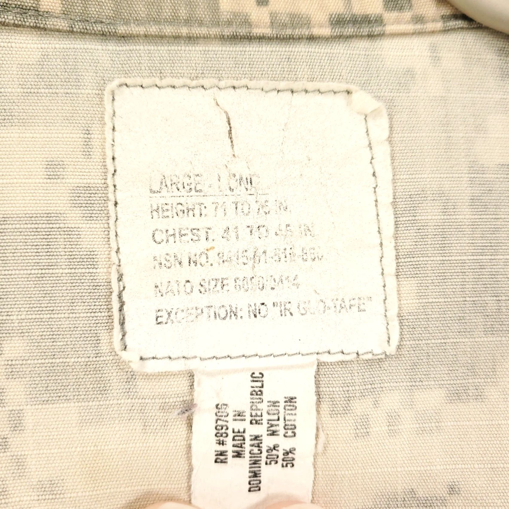 Propper VINTAGE PROPPER USA Army Jacket Mens Large Zip Up ACU Combat Uniform Digital Camo Ripstop Poplin Size US L / EU 52-54 / 3 - 2 Thumbnail