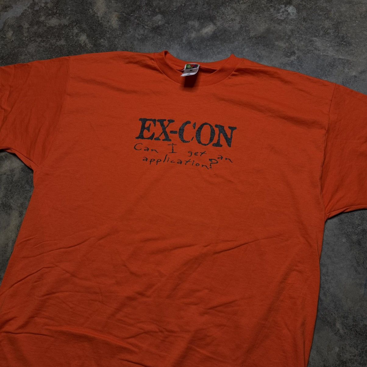 Vintage vintage ex con can i get a job baggy tshirt Size US XXL / EU 58 / 5 - 3 Thumbnail