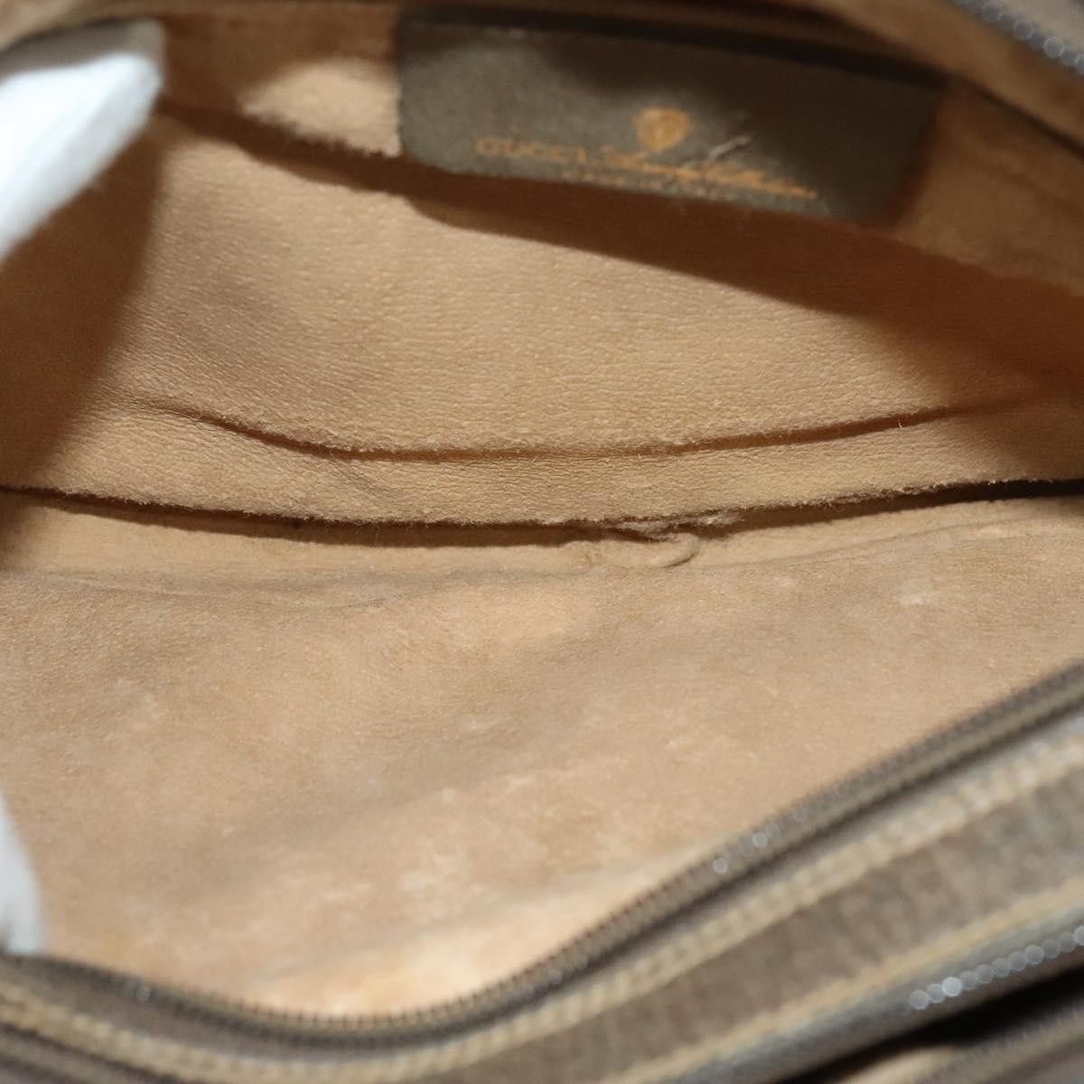 Gucci GUCCI GG Supreme Web Sherry Line Shoulder Bag Pvc Beige 904 Size ONE SIZE - 16 Thumbnail