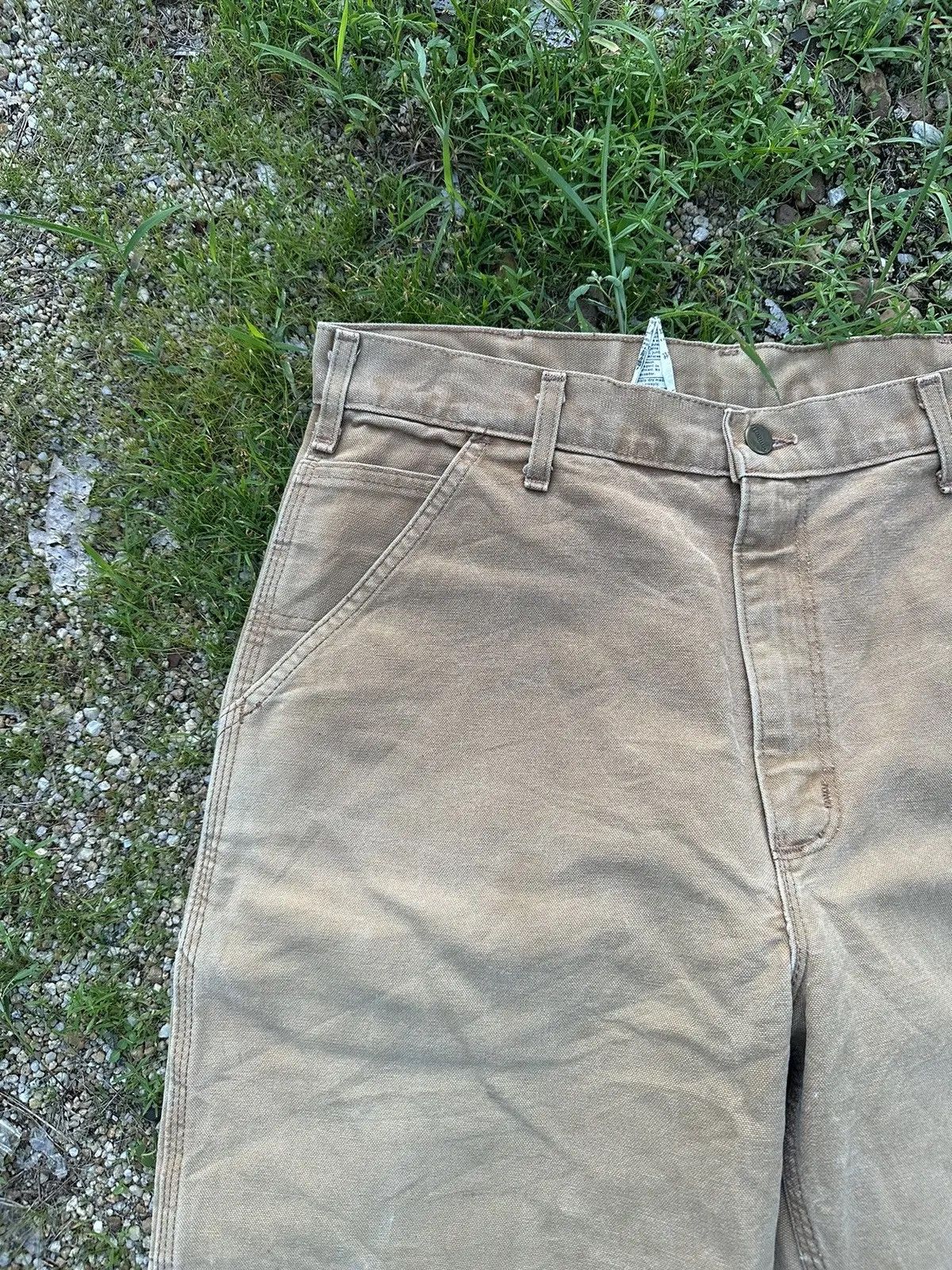 Carhartt FADED BROWN VINTAGE CARHARTT WORK WEAR MADE IN USA PANTS Size US 33 - 2 Thumbnail