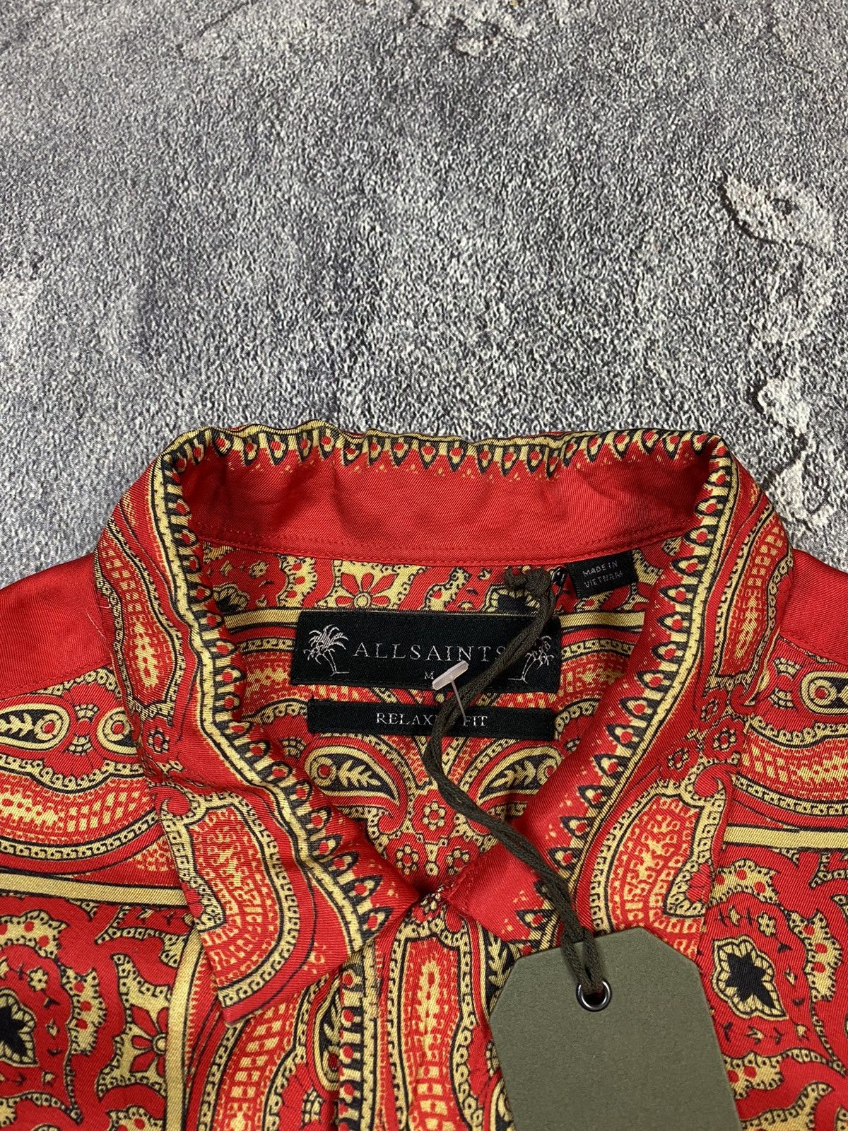 Allsaints Allsaints Brand New Red Shirt Relaxed Fit Size M Size US M / EU 48-50 / 2 - 4 Thumbnail