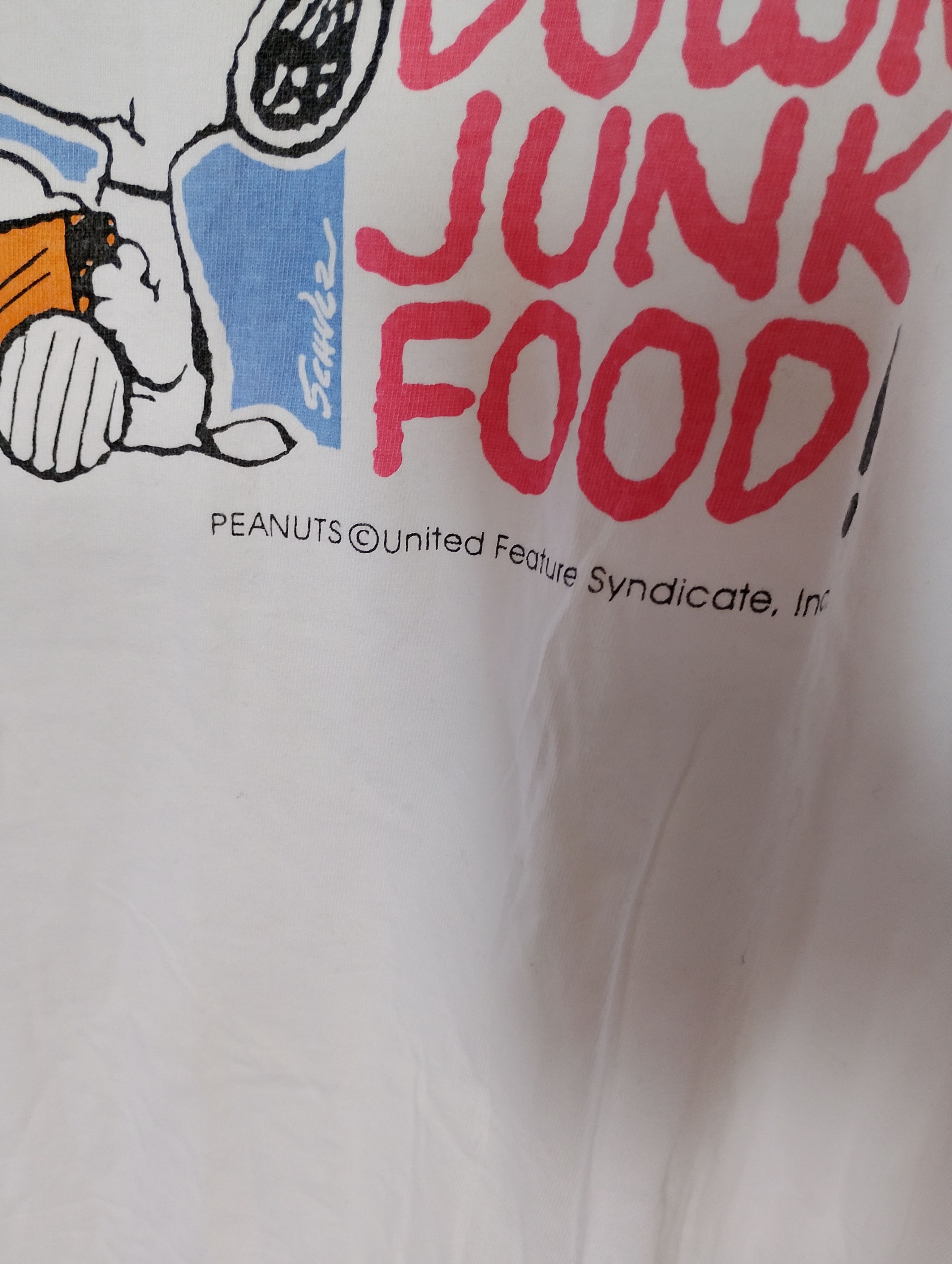 Peanuts Peanuts Scarfing Down Junk food t-shirt sz L Size US L / EU 52-54 / 3 - 6 Thumbnail