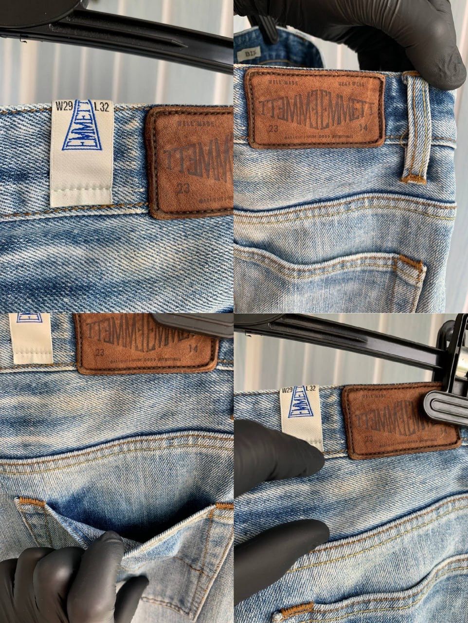 Emmett × Japanese Brand EMMETT Unisex E D Bill Lt Rip Wash 562/m Selvedge Jeans Size US 29 - 21 Thumbnail