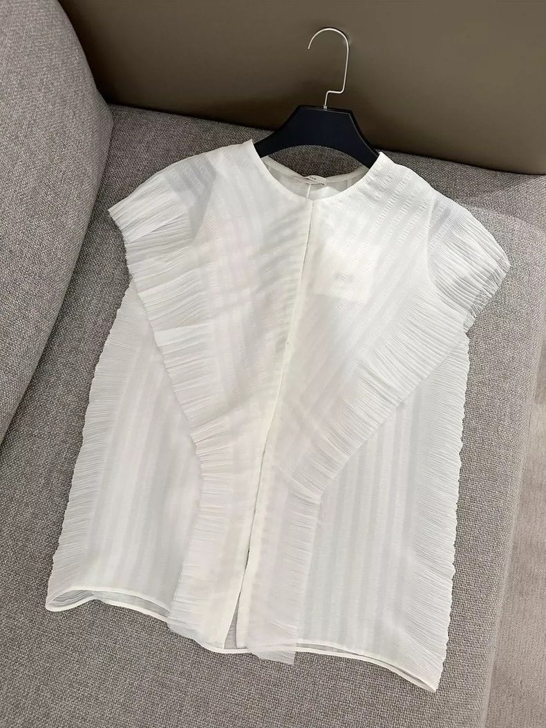 The Row The Row Pleated Sleeveless Top Size US XS / EU 42 / 0 - 1 Thumbnail