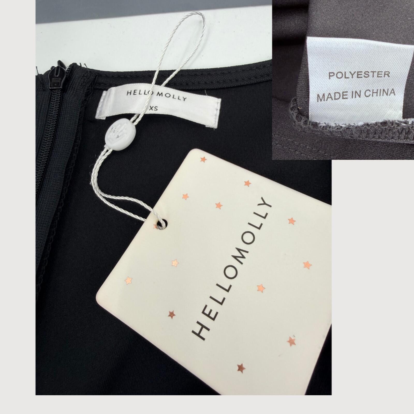 Other Hello Molly Puff Sleeve Bodycon Mini Dress Black XS Size XS / US 0-2 / IT 36-38 - 4 Thumbnail