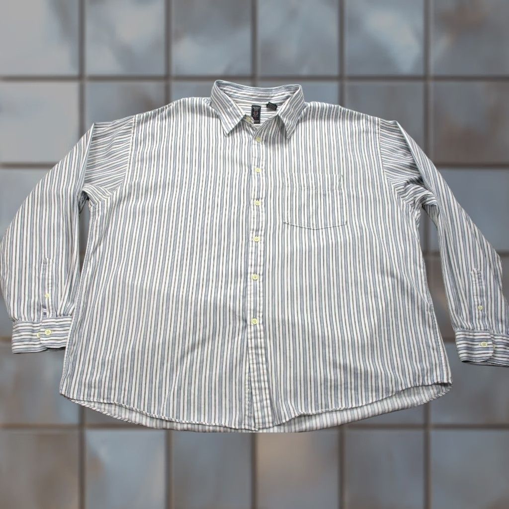 Izod VINTAGE IZOD Jeans Indigo Prep Shirt Mens 2XL XXL Long Sleeve Button Up Casual Size US XXL / EU 58 / 5 - 1 Thumbnail