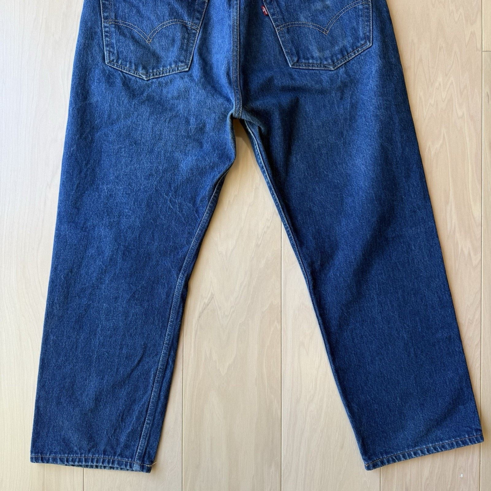 Levi's × Vintage Vintage Levis 501 Jeans 37 Blue Dark Wash Straight Denim Size US 37 - 7 Thumbnail
