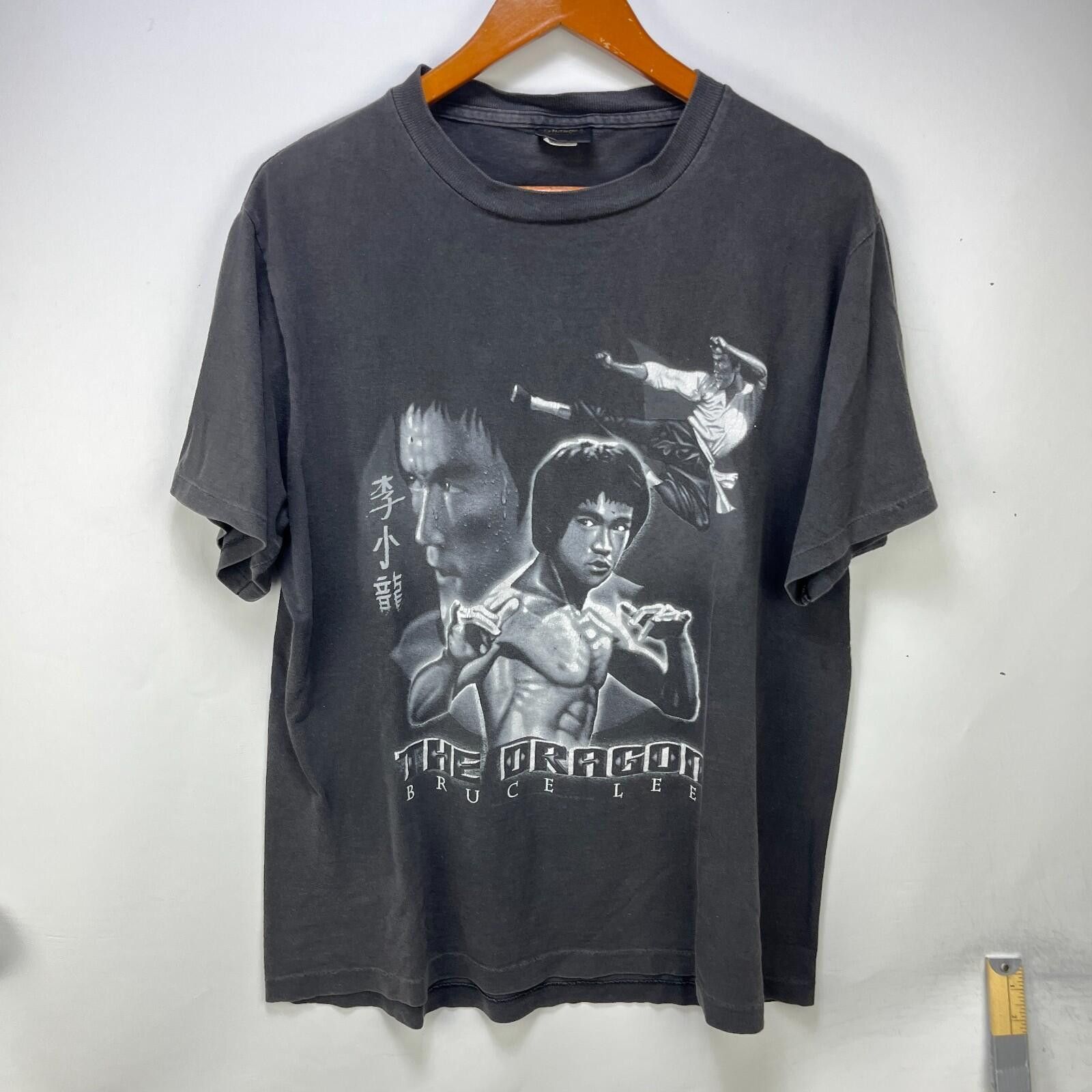 Other Vintage Bruce Lee The Dragon Faded Graphic T Shirt Large 90s Size US L / EU 52-54 / 3 - 1 Thumbnail