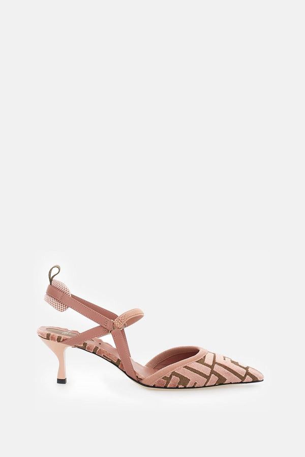 FF velvet slingback