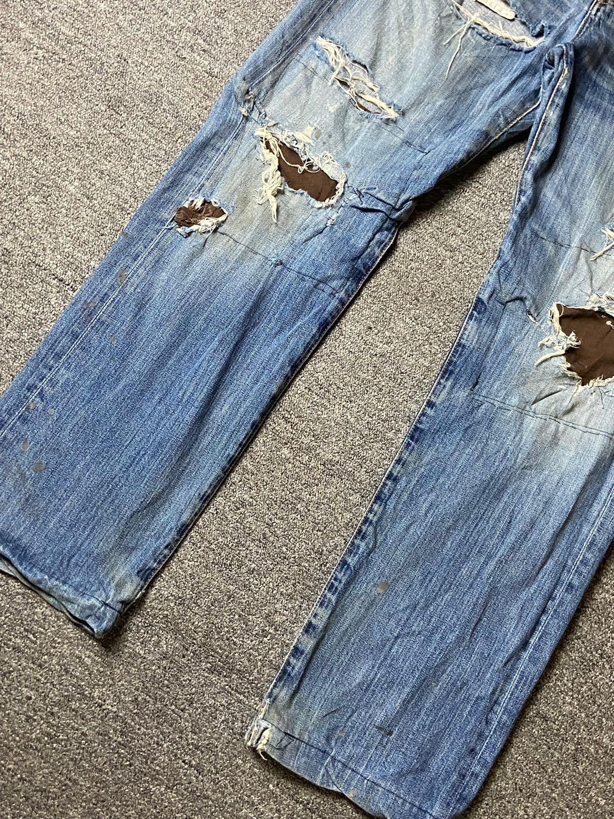 Japanese Brand × Vintage Vintage SAGRES Distressed Denim Ripped Jeans (119) Size US 35 - 7 Thumbnail