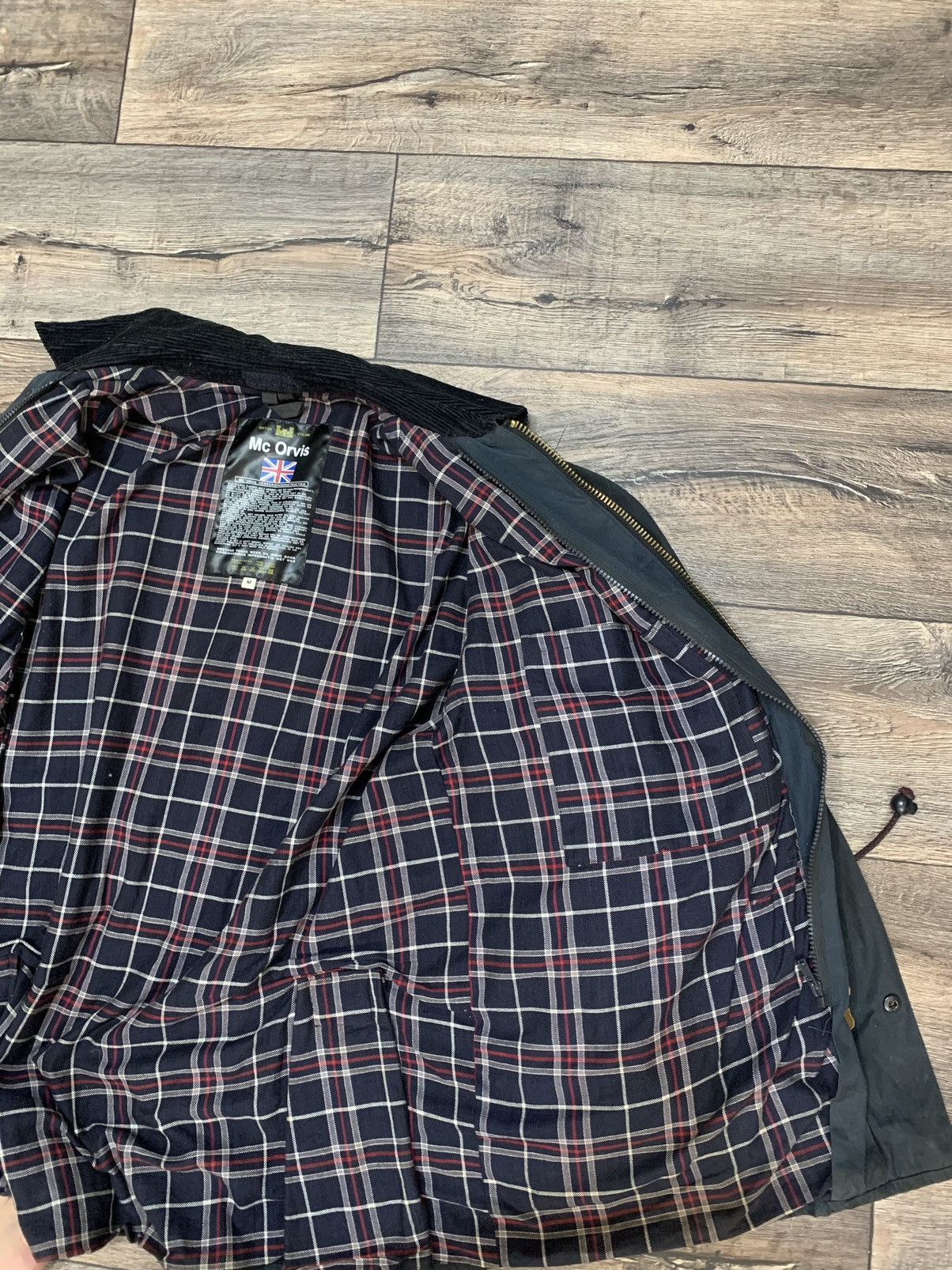 Orvis × Vintage × Wax London Mc Orvis Vintage Black Men’s Waxed Jacket Barbour Style Size US M / EU 48-50 / 2 - 7 Thumbnail