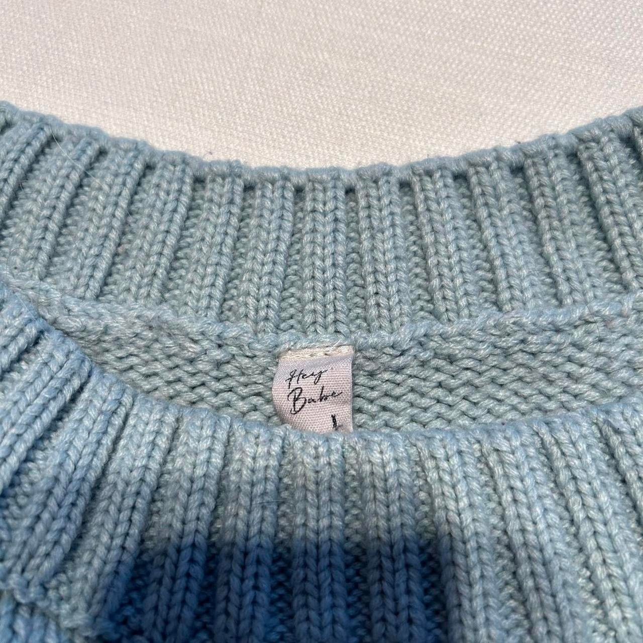 Urban Outfitters Powder Blue Knit Sweater Size Large Size L / US 10 / IT 46 - 6 Thumbnail