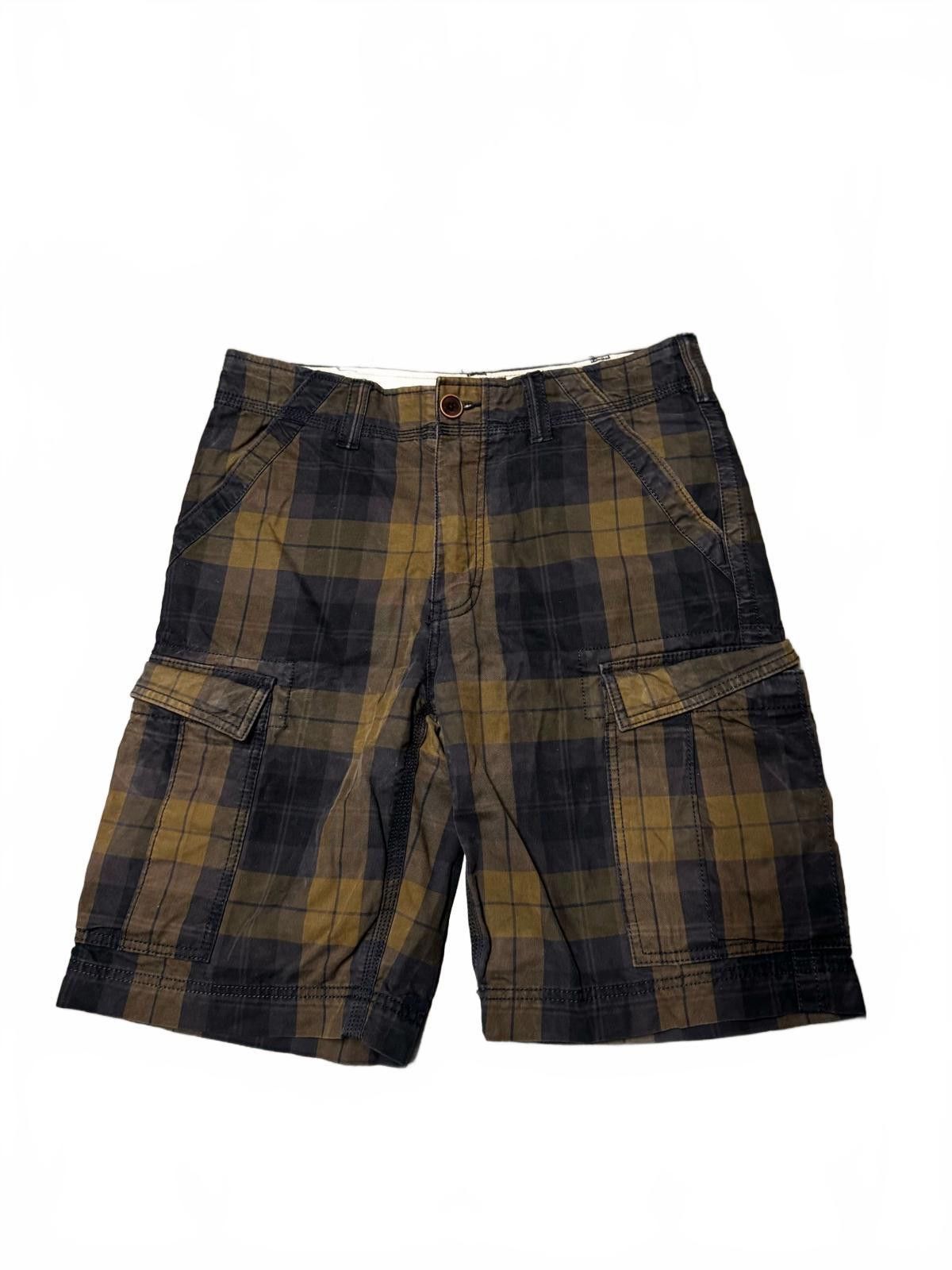 Timberland Timberland Men's Cargo Shorts - Classic Plaid Style Size US 31 - 2 Thumbnail