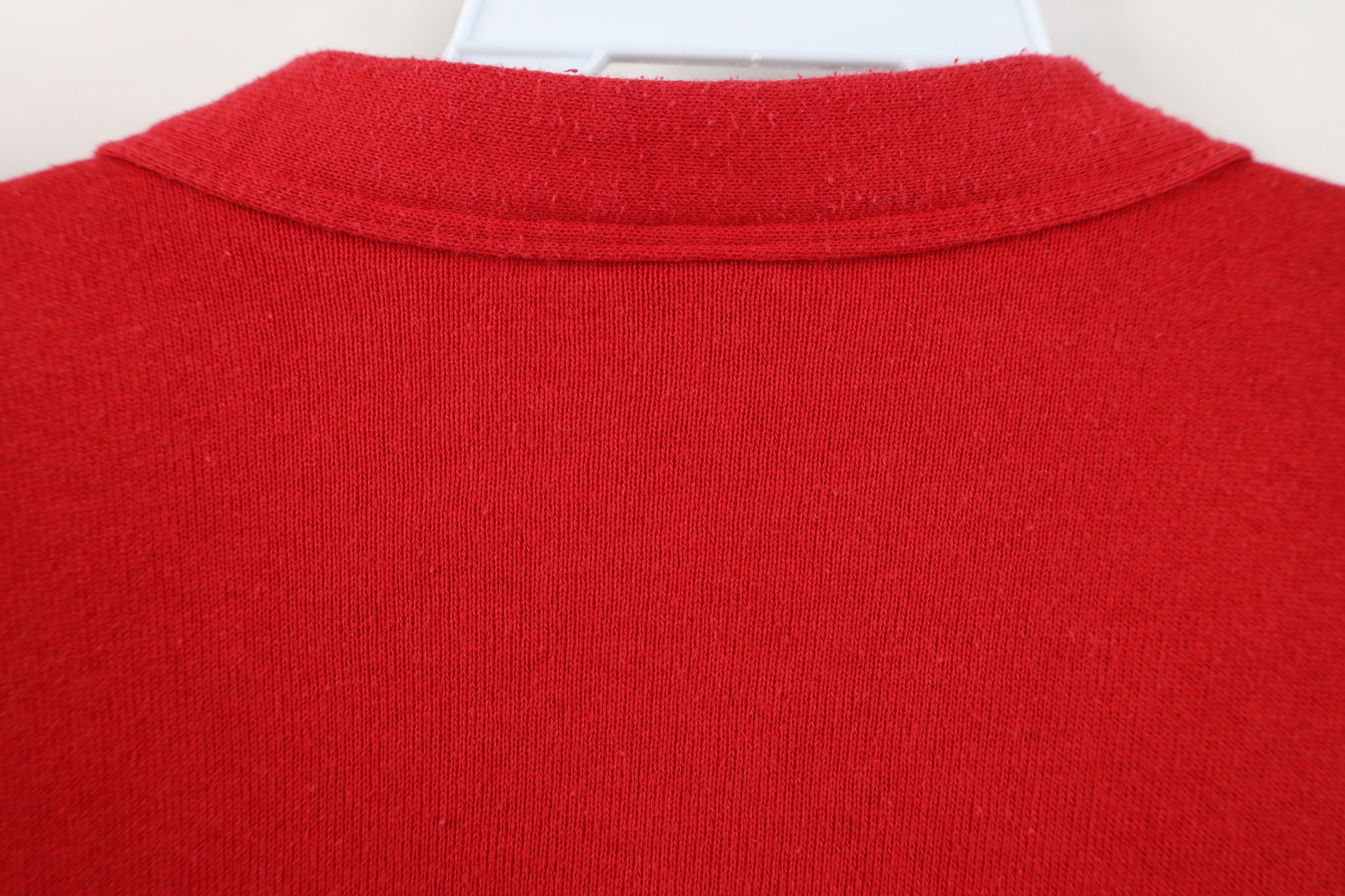 Vintage Vintage 90s Streetwear Mouse Cardigan Sweatshirt Red USA Size ONE SIZE - 12 Thumbnail