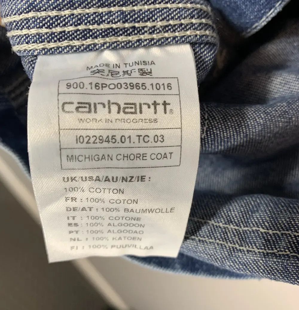 Carhartt Carhartt Michigan Chore Coat og blue true stones denim hype Size US M / EU 48-50 / 2 - 6 Thumbnail