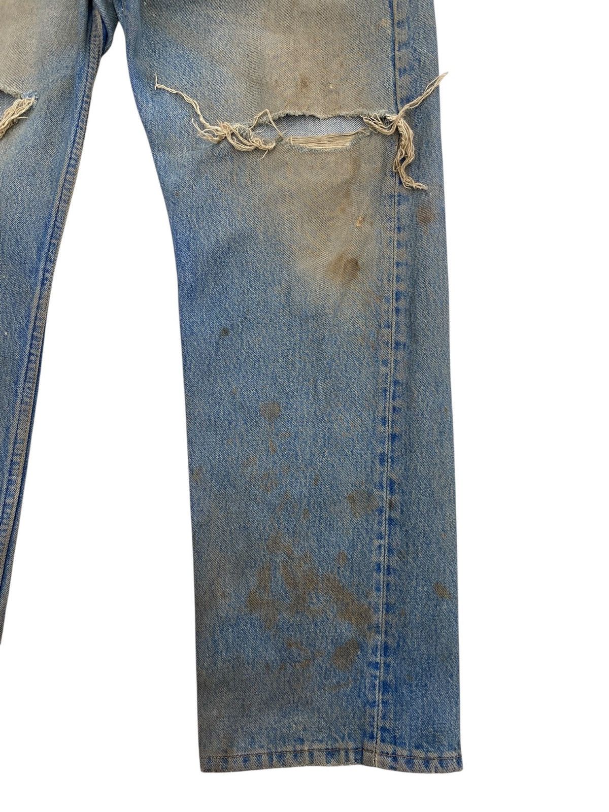 Levi's Levi’s 501 90’s Mud Wash Ripped Jeans Size US 34 / EU 50 - 8 Thumbnail