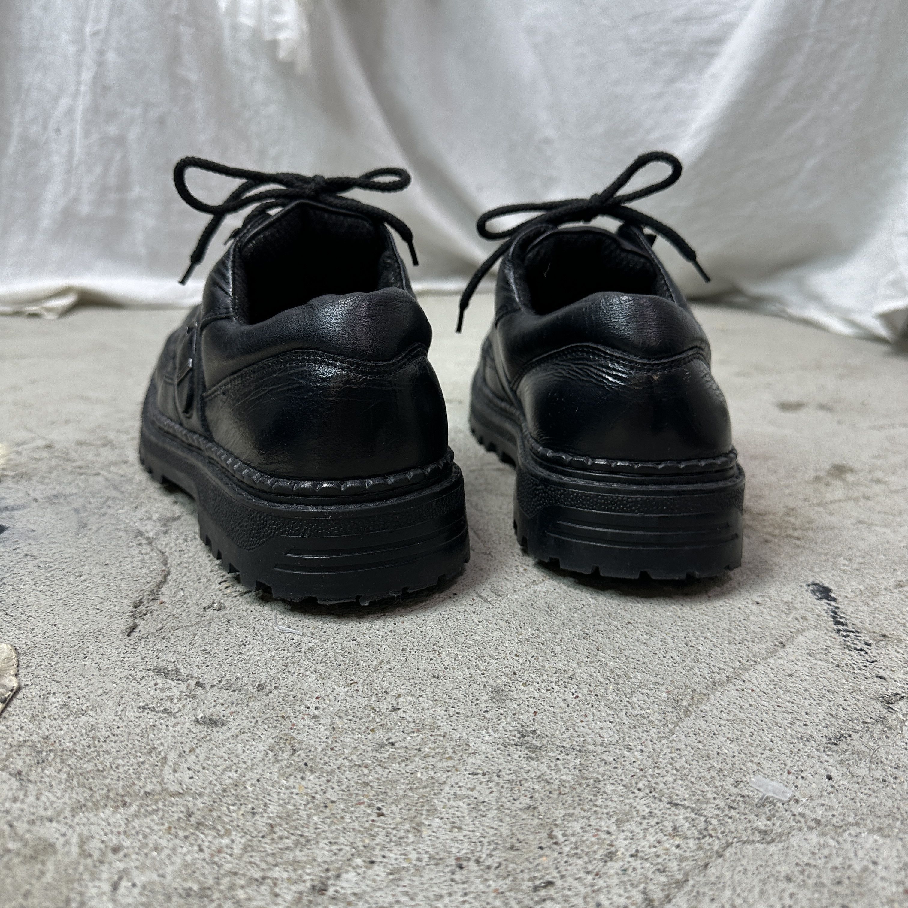Vintage Vintage Avant Garde Leather Biker Derby Boots Y2K Size US 10 / EU 43 - 7 Thumbnail