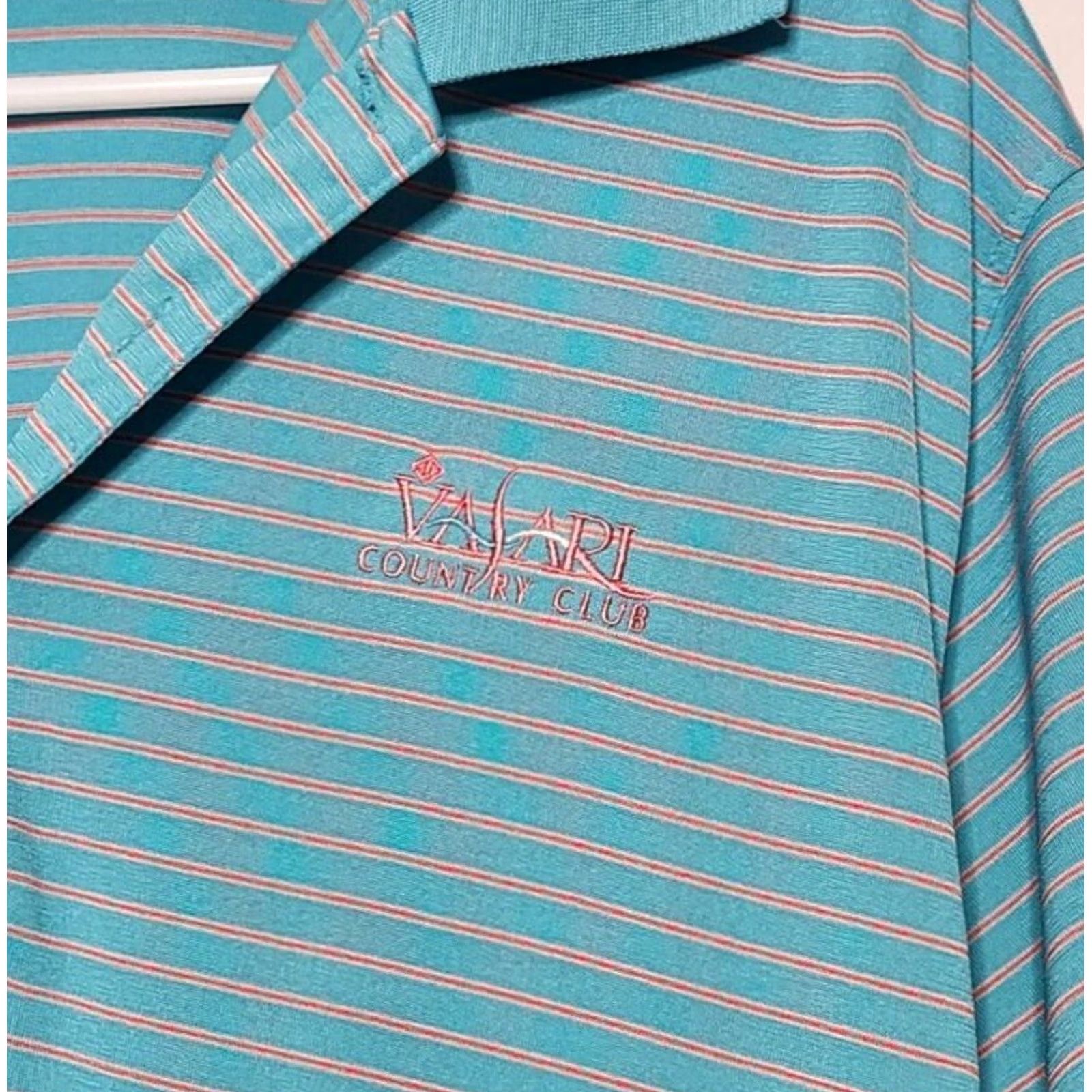 Peter Millar Peter Millar Mens L Golf Polo Shirt Short Sleeve Striped Blue Summer Comfort Size US L / EU 52-54 / 3 - 3 Thumbnail