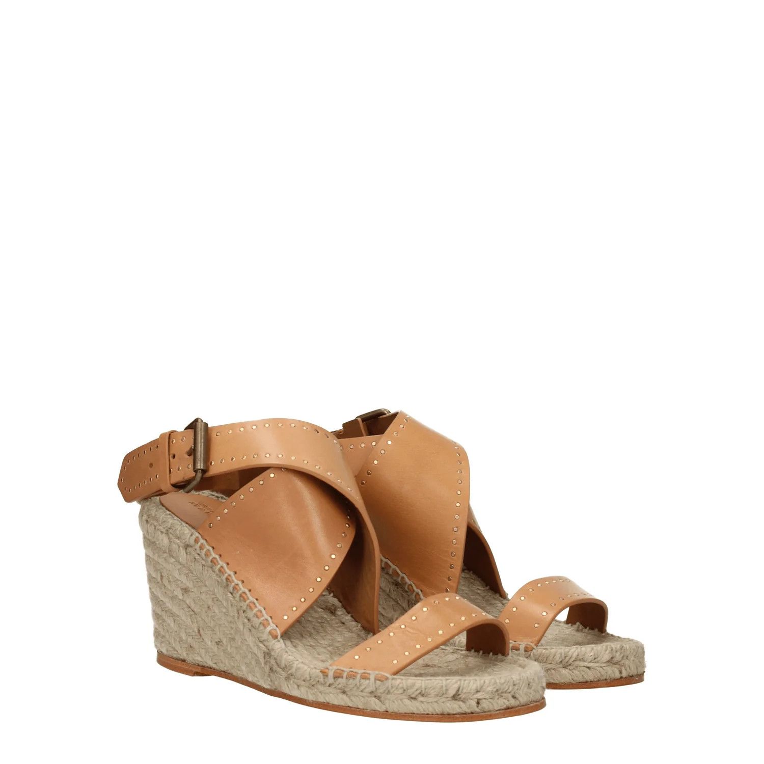 Isabel Marant ob1o1e1124 Leather Sandals in Brown Size US 7 / IT 37 - 2 Thumbnail