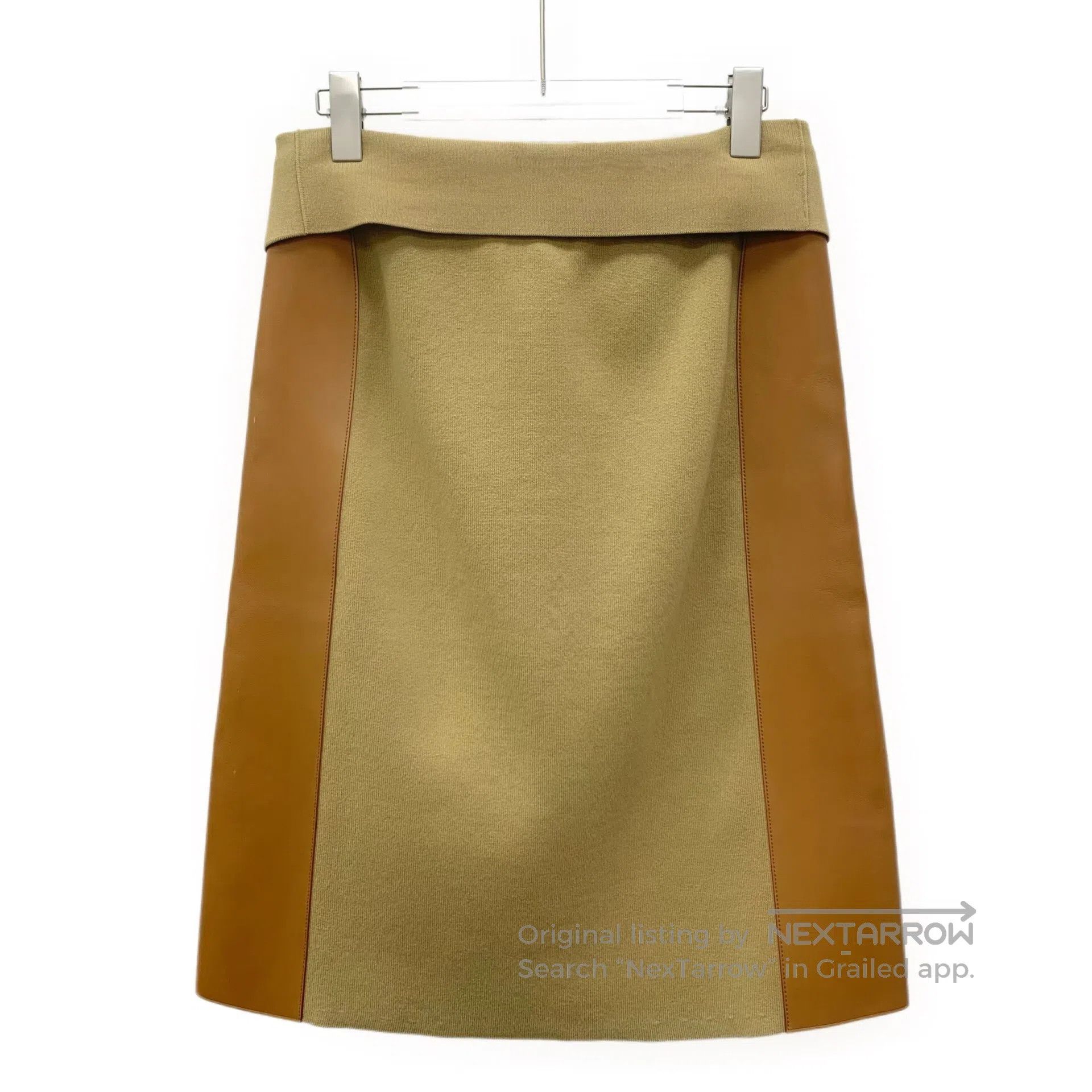 Louis Vuitton Louis Vuitton size M Dark Brown Leather and Wool Zip Desig Size 25" / US 0 / IT 36 - 2 Thumbnail