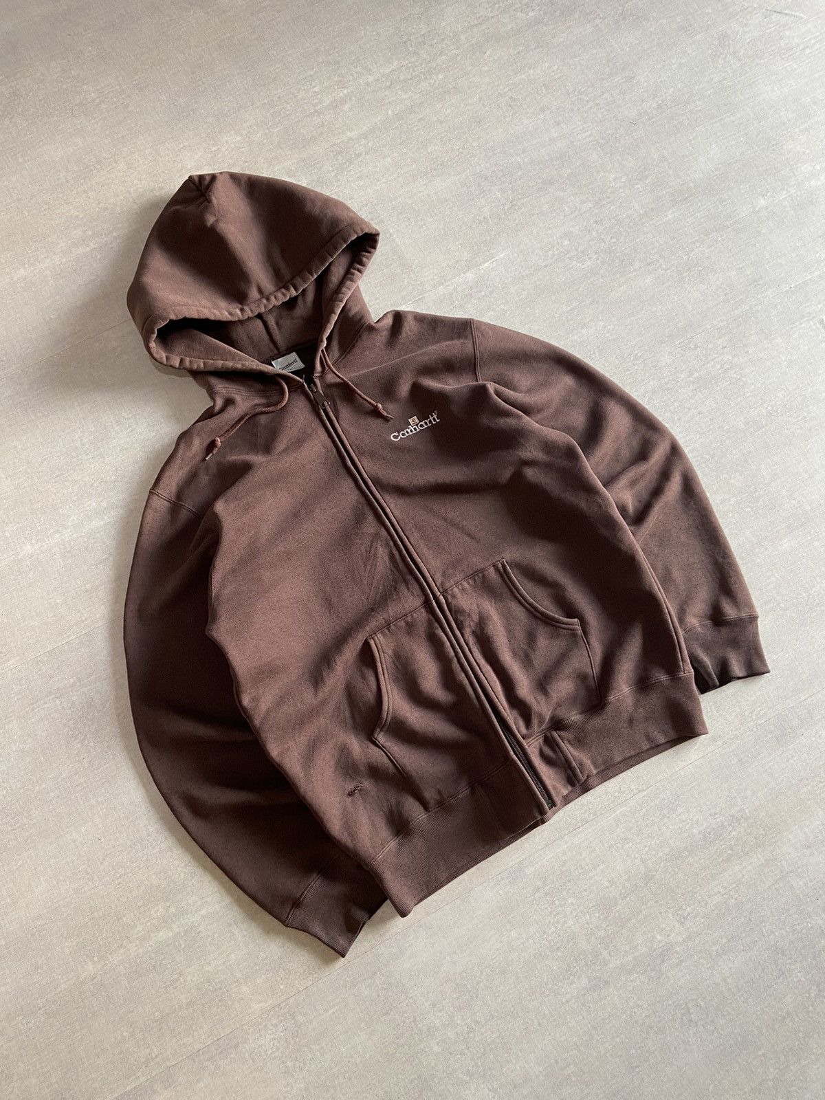 Carhartt × Vintage Vintage Carhartt Brown Zip Up Hoodie Size US M / EU 48-50 / 2 - 8 Thumbnail