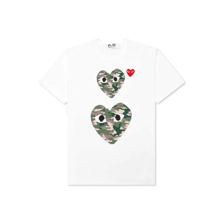 Comme des Garcons Comme des Garçons Play Camouflage Heart T-Shirt 0079 Size US S / EU 44-46 / 1 - 1 Thumbnail
