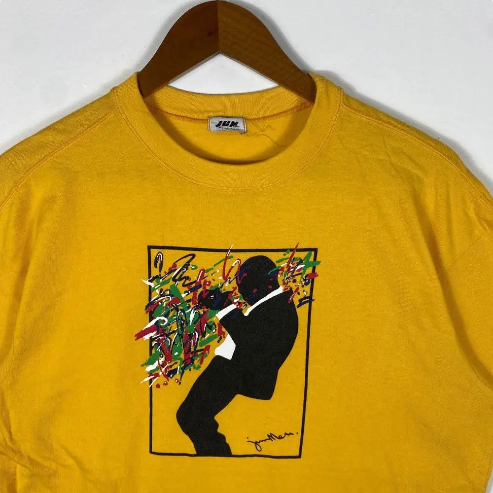 JUN MEN Vintage 90's JUN MEN Jazz Man Art Graphic Tee Shirt Size US M / EU 48-50 / 2 - 2 Thumbnail