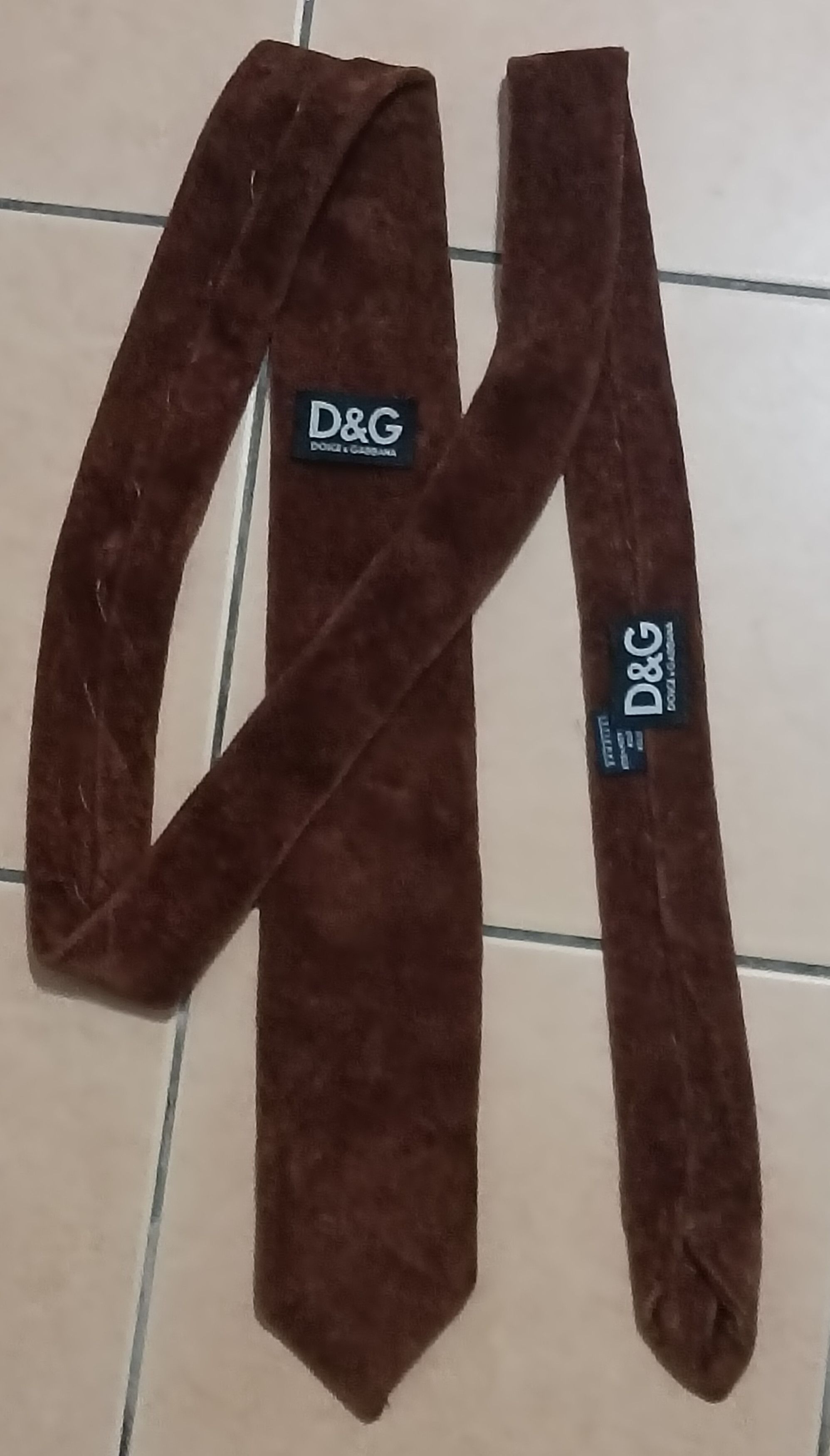 Dolce & Gabbana DOLCE AND GABBANA VELVET NECKTIE Size ONE SIZE - 1 Thumbnail