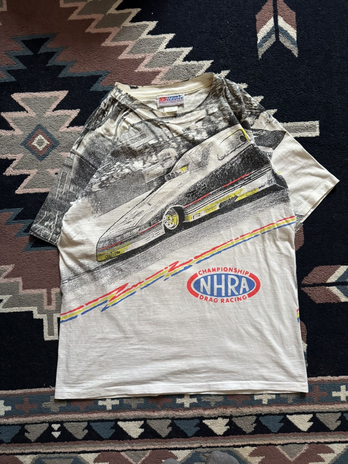 Other Vintage 90s NHRA Drag Racing Champ All Over Print T-Shirt Size US L / EU 52-54 / 3 - 1 Thumbnail