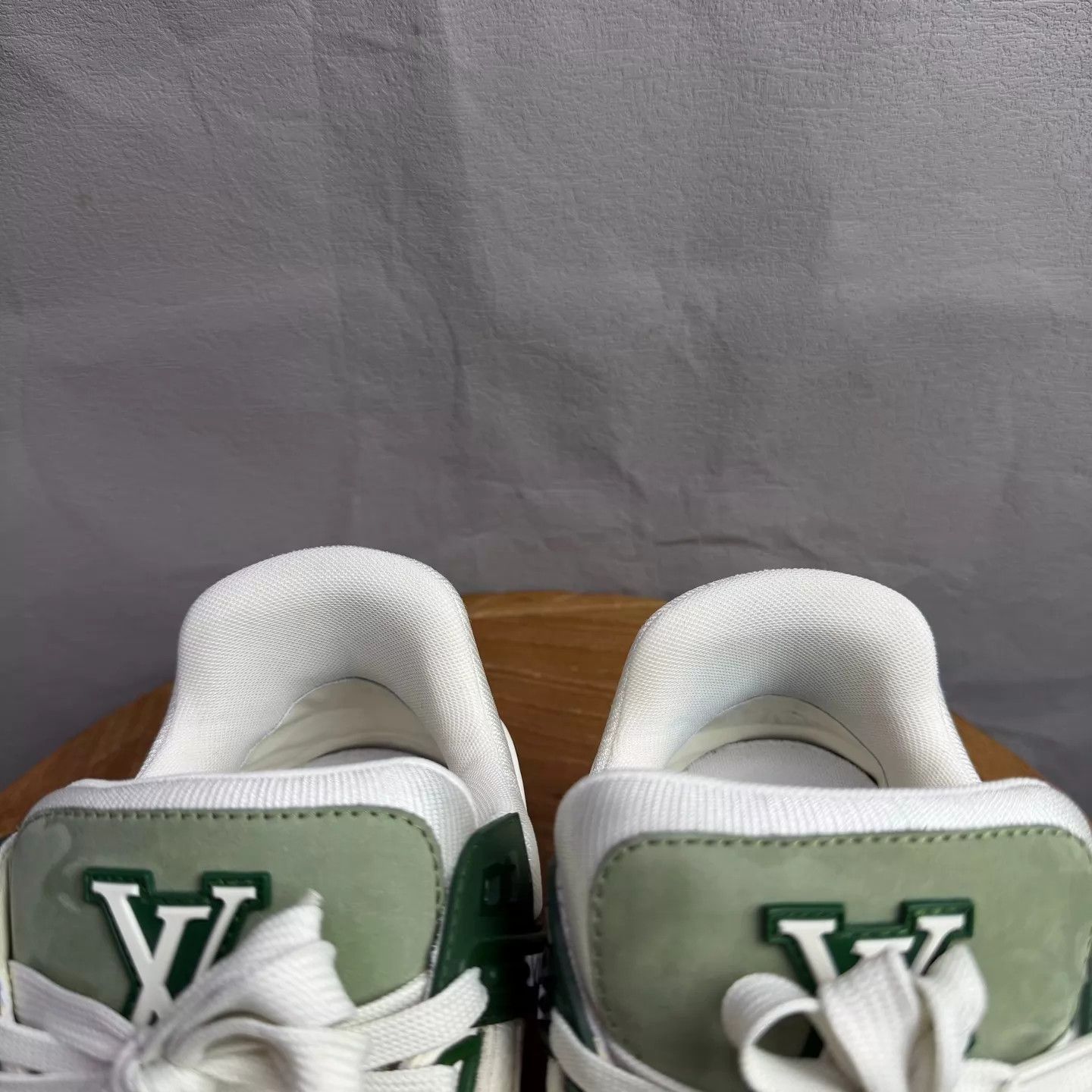 Louis Vuitton LV Trainer Matcha White-Green Suede US8/EU42 99New Box Size US 9 / EU 42 - 7 Thumbnail