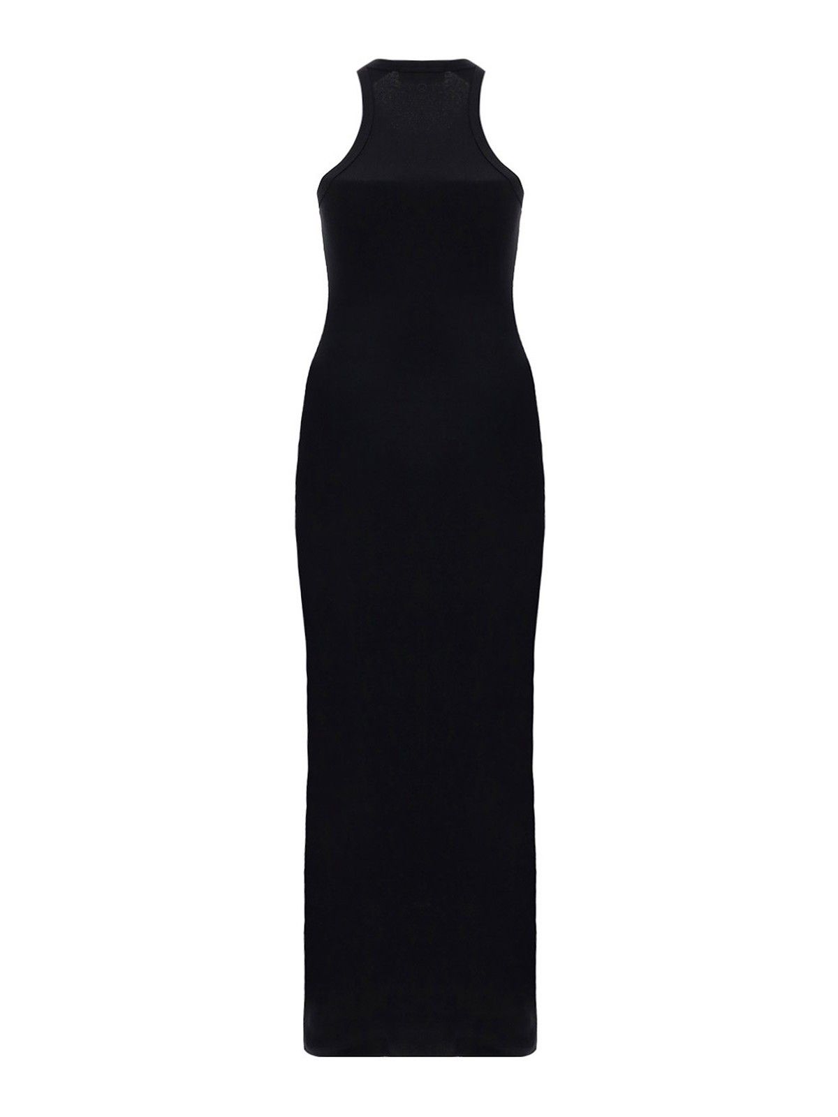 Off-White o1gr1nt1124 Basic Ribbed Dress in Black Size XS / US 0-2 / IT 36-38 - 2 Thumbnail
