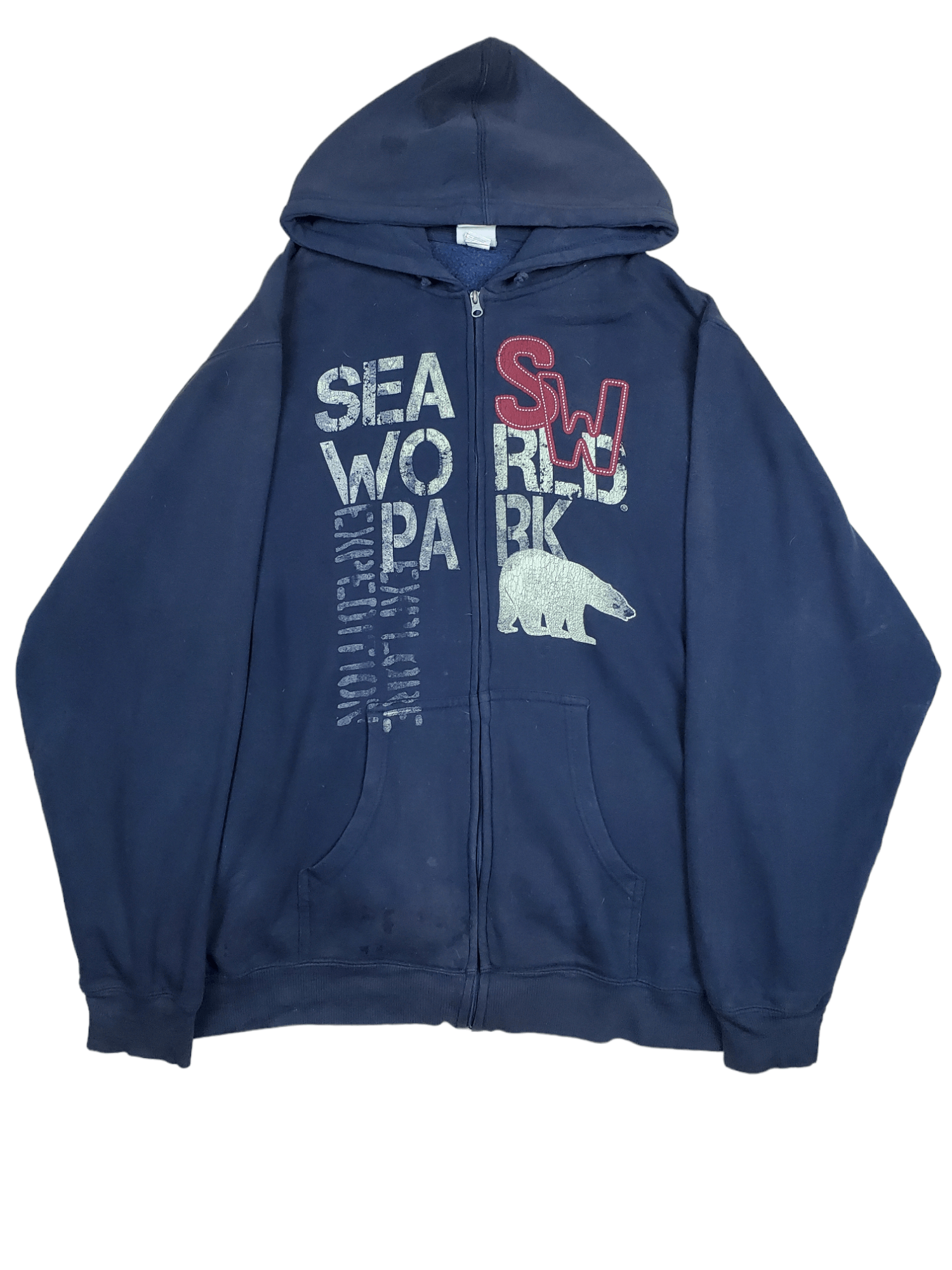 Japanese Brand × Vintage 🔥Vintage Hoodies Sea World Park 🔥 Size US XL / EU 56 / 4 - 1 Thumbnail