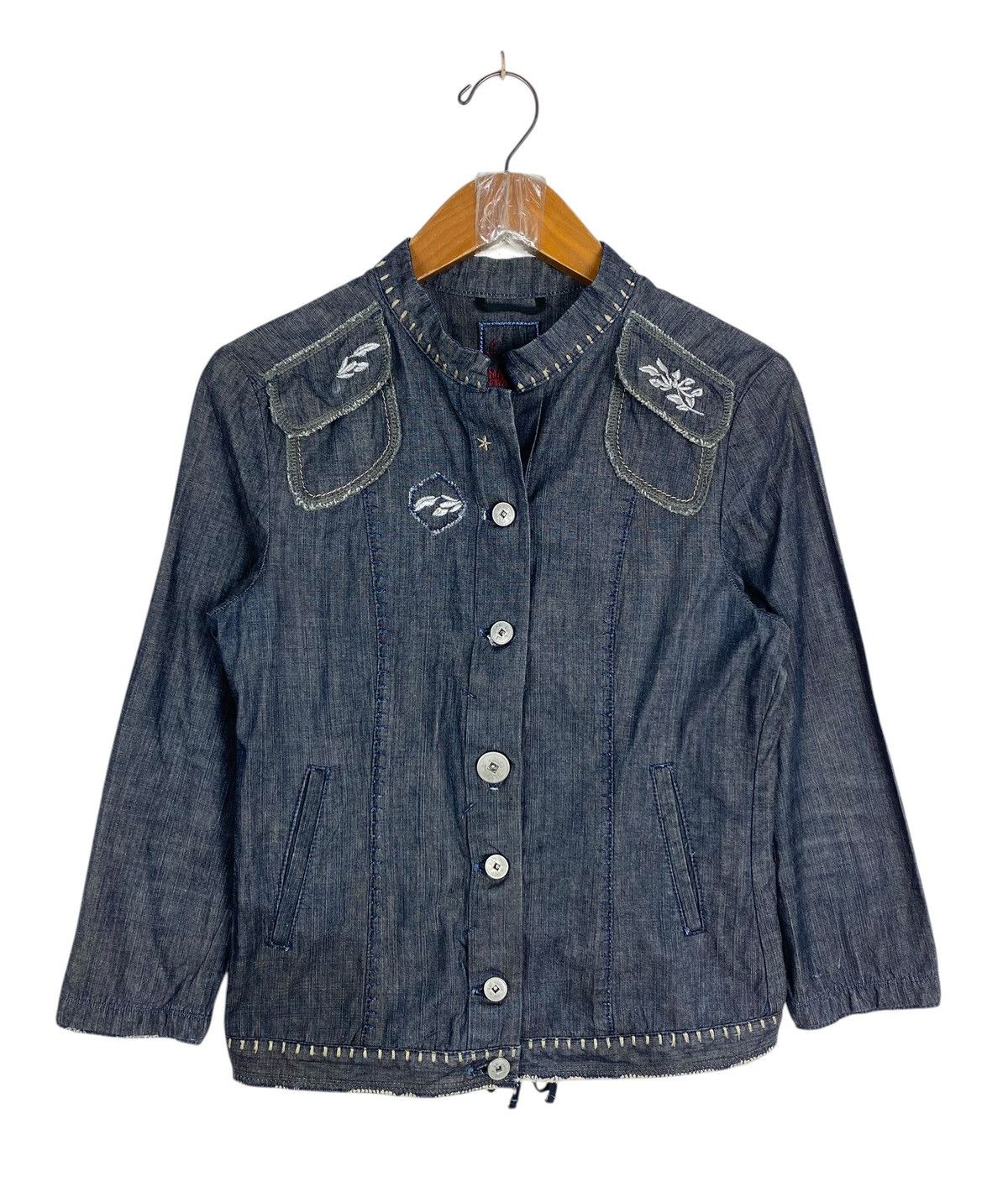 Marithe + Francois Girbaud Rare‼️ Vintage Marithe Francois Girbaud Light Denim Jacket Size S / US 4 / IT 40 - 1 Thumbnail