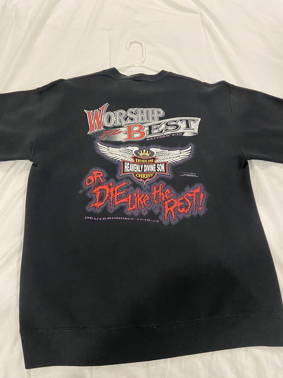 Vintage Rare Vintage Living Epistles “Born to Die” Crewneck Size US L / EU 52-54 / 3 - 2 Thumbnail