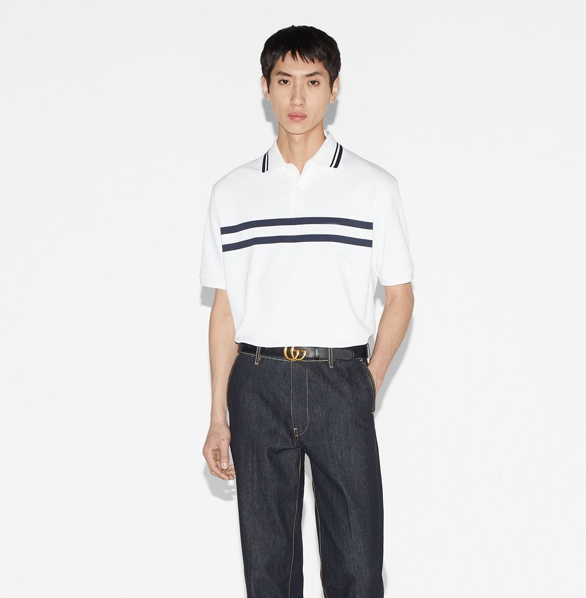 Designer Classic Basic Polo Shirt – Essential Comfort Size US M / EU 48-50 / 2 - 1 Thumbnail