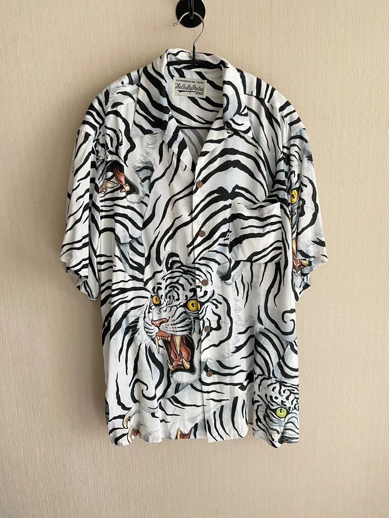 Wacko Maria Wacko Maria White tiger shirt 2503-Nextarrow Size US M / EU 48-50 / 2 - 1 Thumbnail