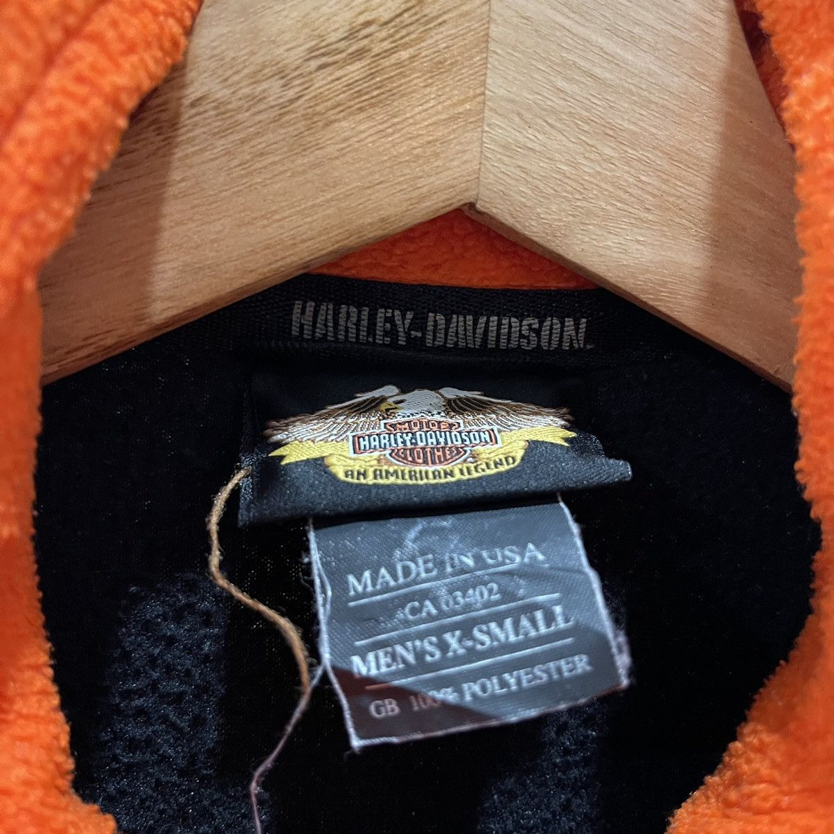 Harley Davidson × Vintage Vintage Harley Davidson Made in Usa Half Zipper Jacket Size US S / EU 44-46 / 1 - 12 Thumbnail